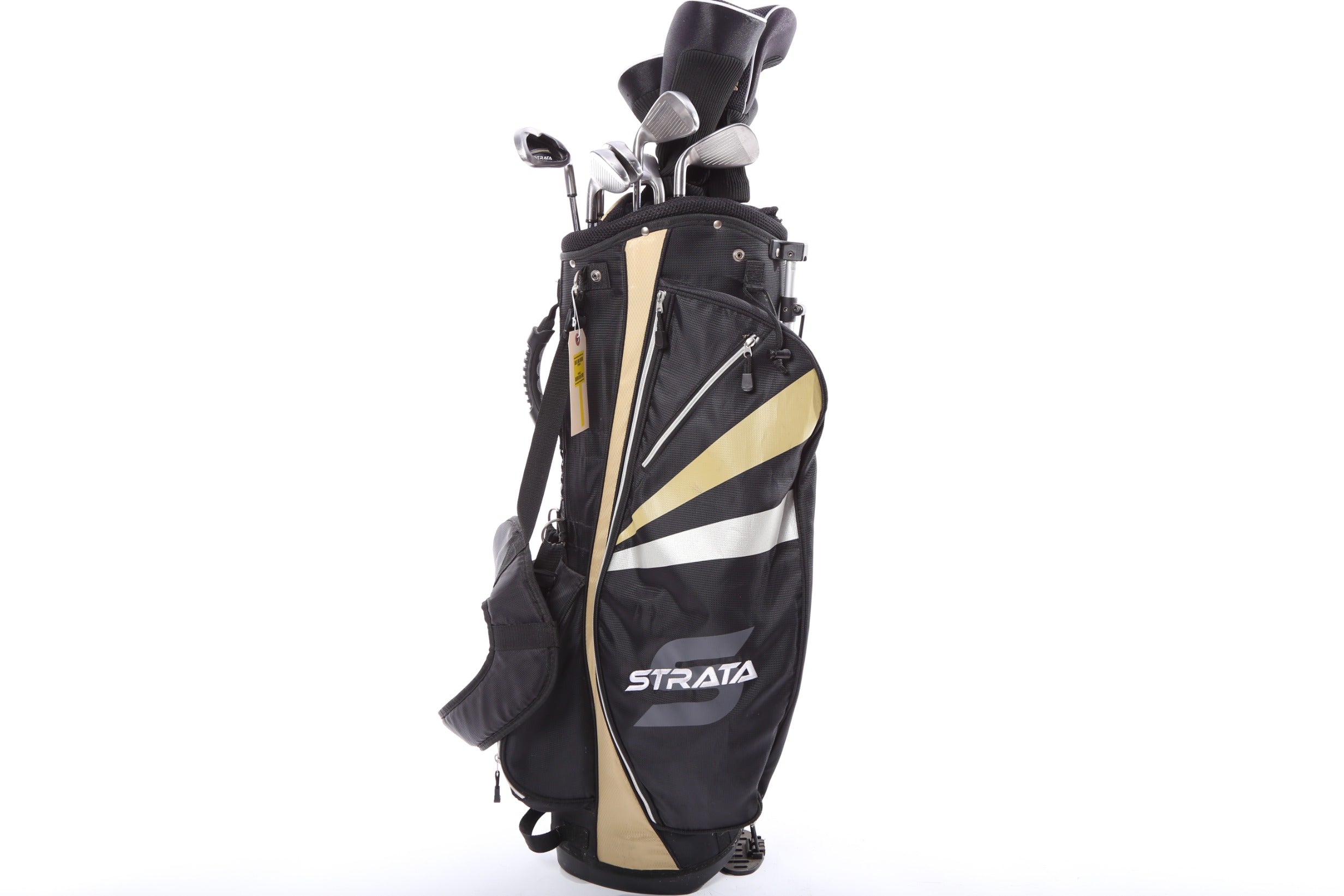 Premium Used Callaway Strata Plus Complete Golf Club Set - Right Handed, 3W, 5W, 4H, 5H, 6-PW, SW, Regular Flex - Perfect for Beginners & Intermediate Golfers on Course or Driving Range