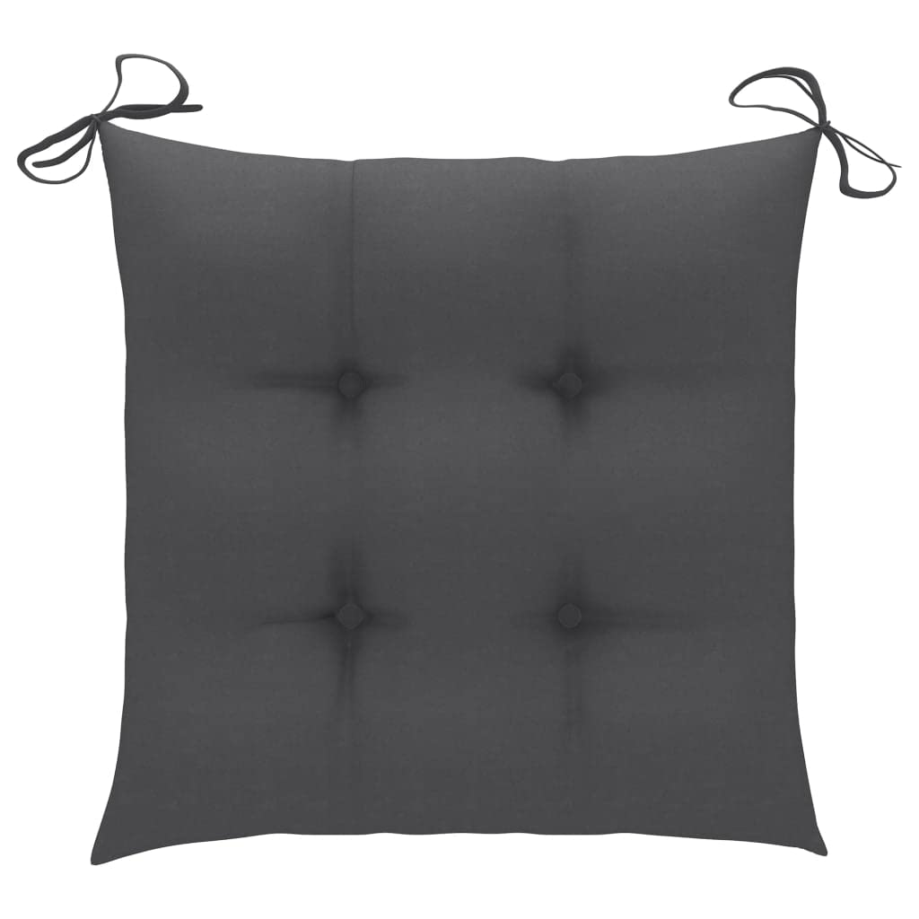 2-Pack Square Floor Cushions for Outdoor & Indoor Use - 19.7x19.7 Inch Dark Grey Seat Pillows for Patio, Garden, Balcony, Yoga, Living Room, Sofa & Office - Waterproof & Comfortable Floor Pads for Relaxing, Lounging & Meditation