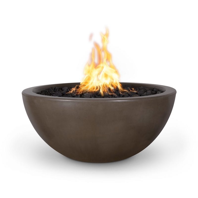 Luna Fire Bowl - Durable Concrete Outdoor Fire Pit for Patio, Garden, Backyard & Camping - Perfect for Relaxing Evenings & Entertaining Guests