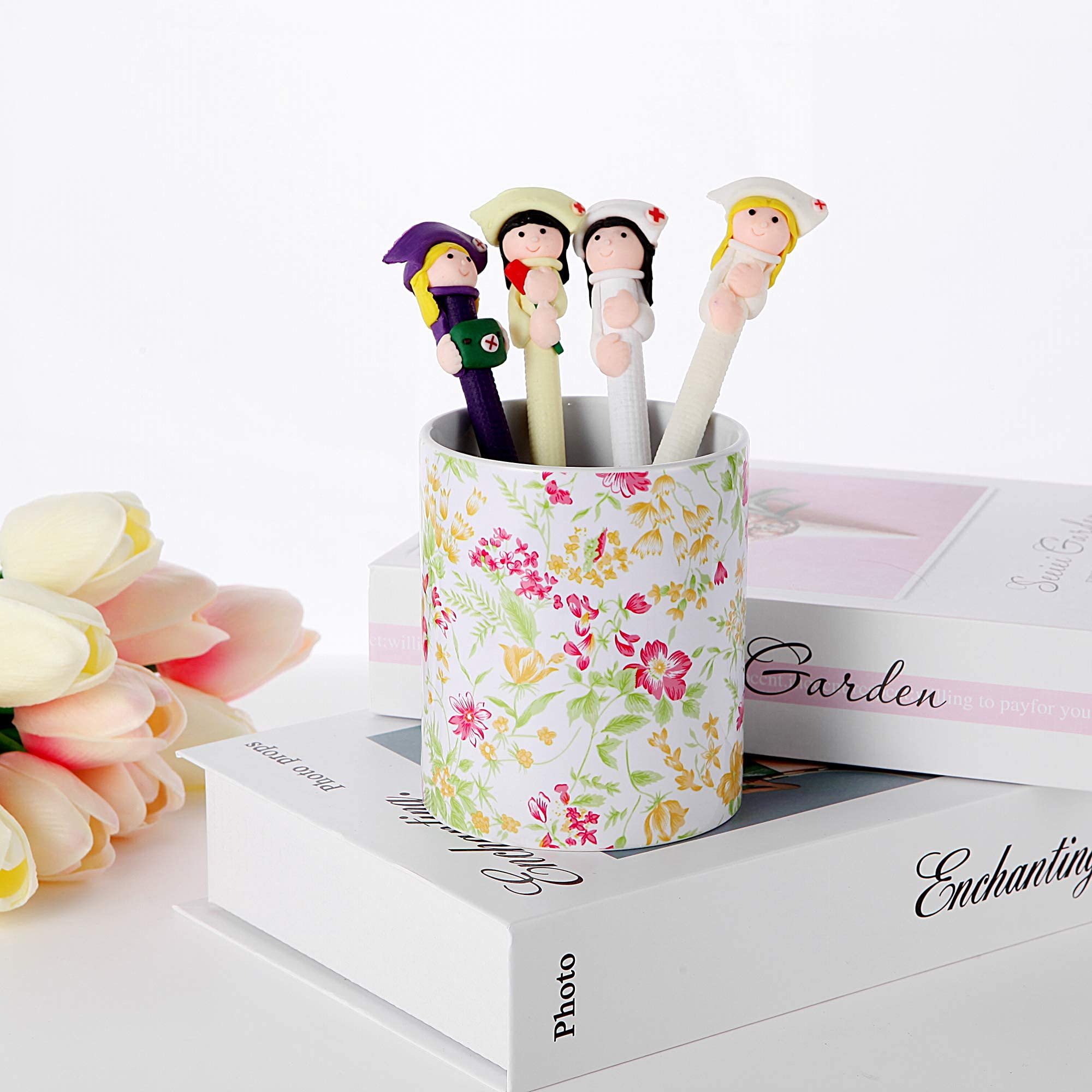 Stylish Pen and Makeup Brush Holder - Premium Desk Organizer with Pen Cup for Office, Home & Beauty Station | Perfect for Makeup Artists, Students & Professionals