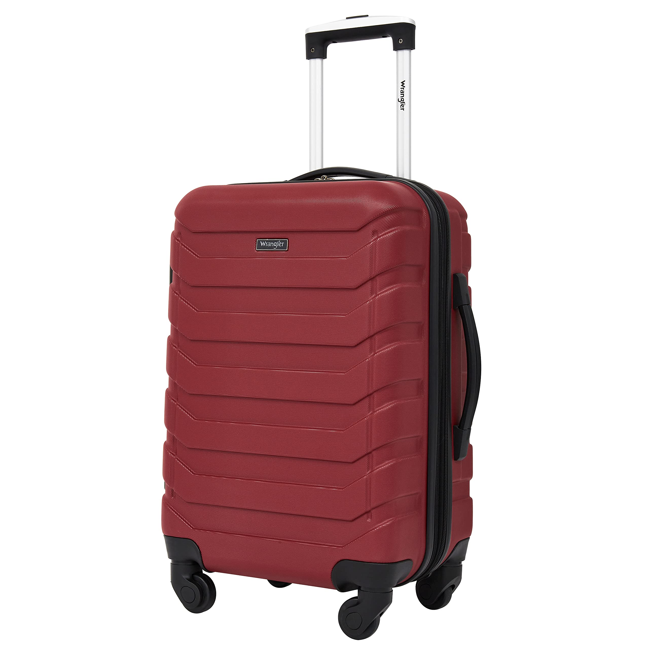 Wrangler Elysium 4-Piece Luggage Set with Packing Cubes - Red | Travel Organizer for Suitcase, Carry-On & Backpack | Perfect for Business Trips & Vacations