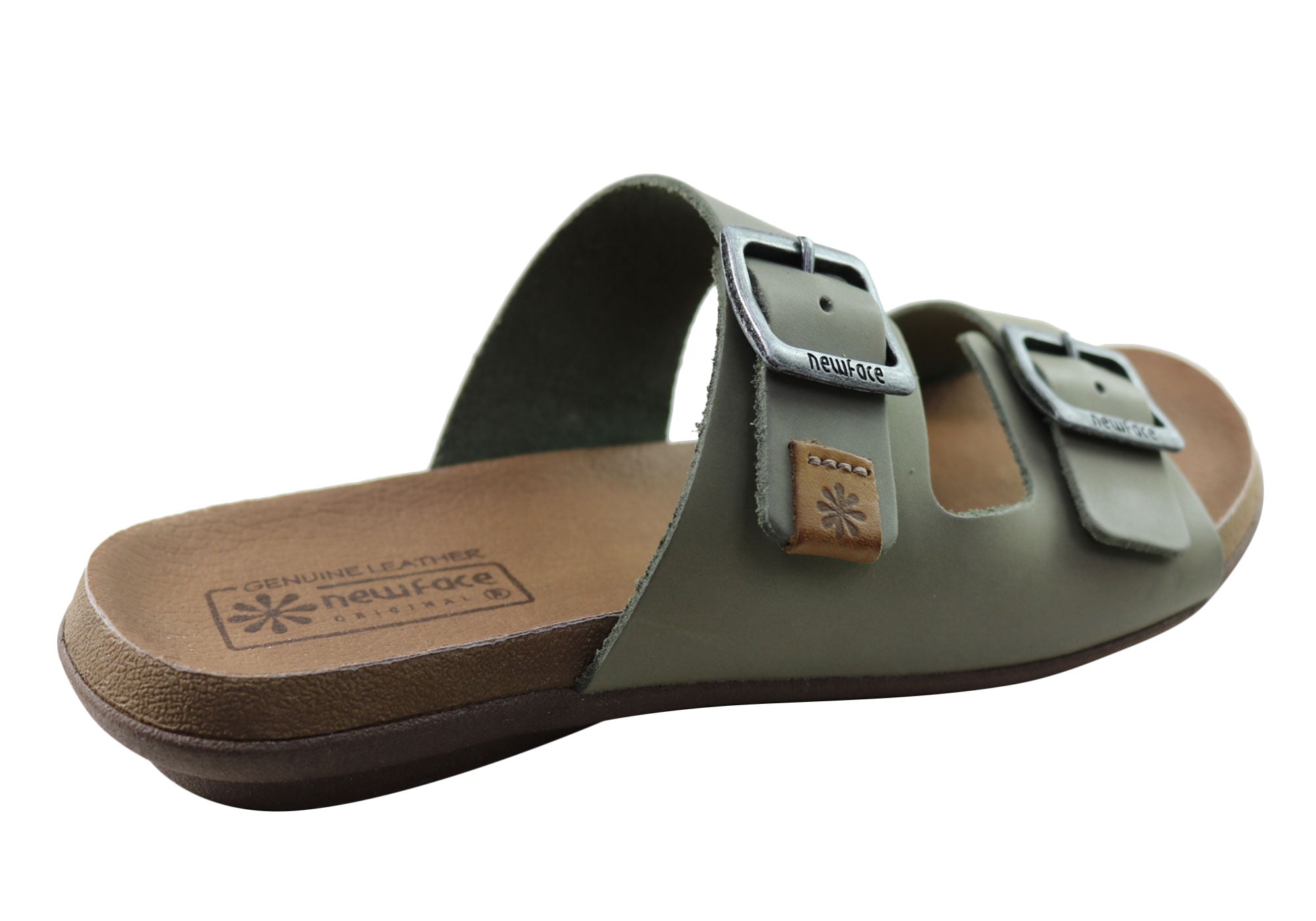 Silvan Women's Comfort Leather Slides Sandals - Soft Brazilian Leather - Perfect for Home, Poolside & Summer Outings