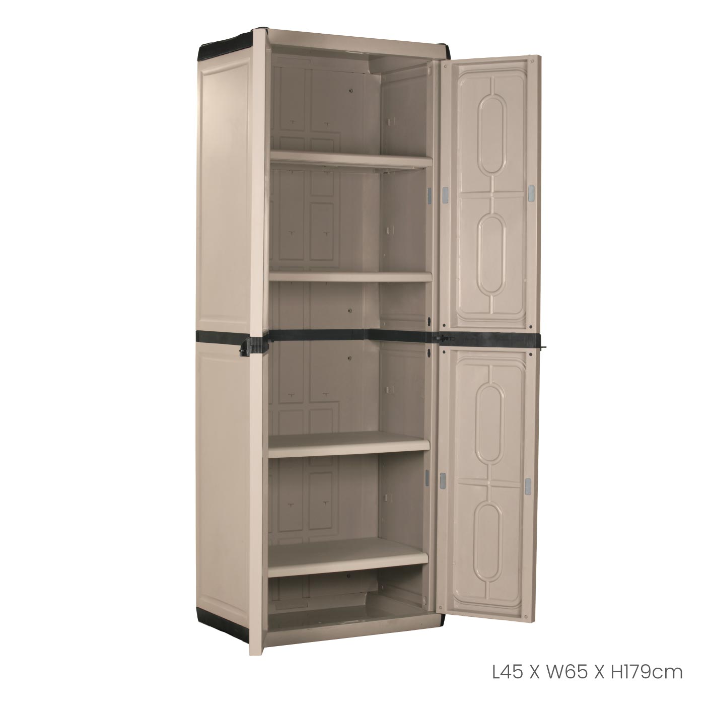 Italian DIY Closet - High 2-Door Wardrobe (608-2) for Bedroom & Walk-in Closet Organization