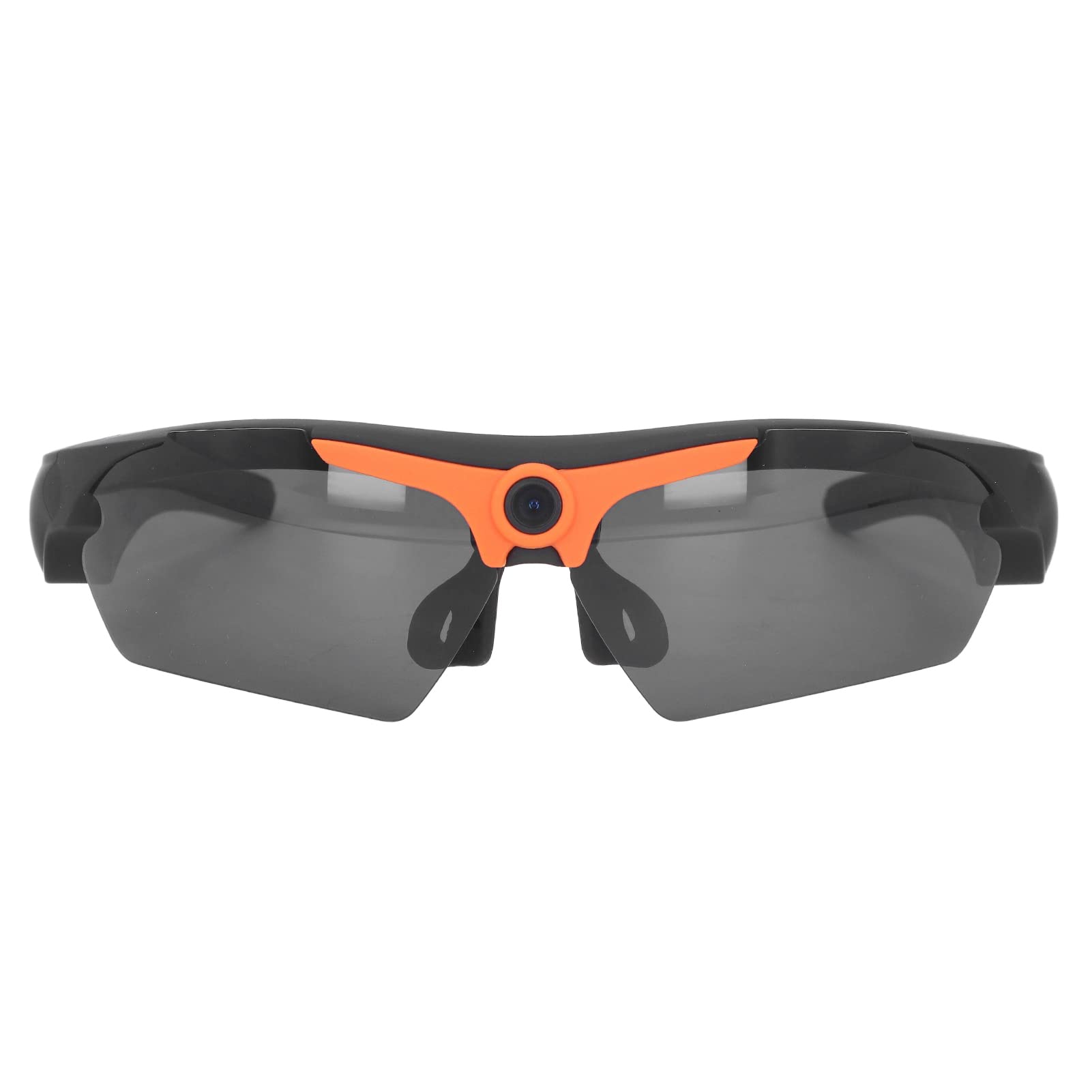 1080P HD Video Recording Camera Glasses with 256GB Support - Orange Sports Sunglasses for Cycling, Driving, Hiking, Fishing & Hunting | Hands-Free Action Camera for Outdoor Adventures