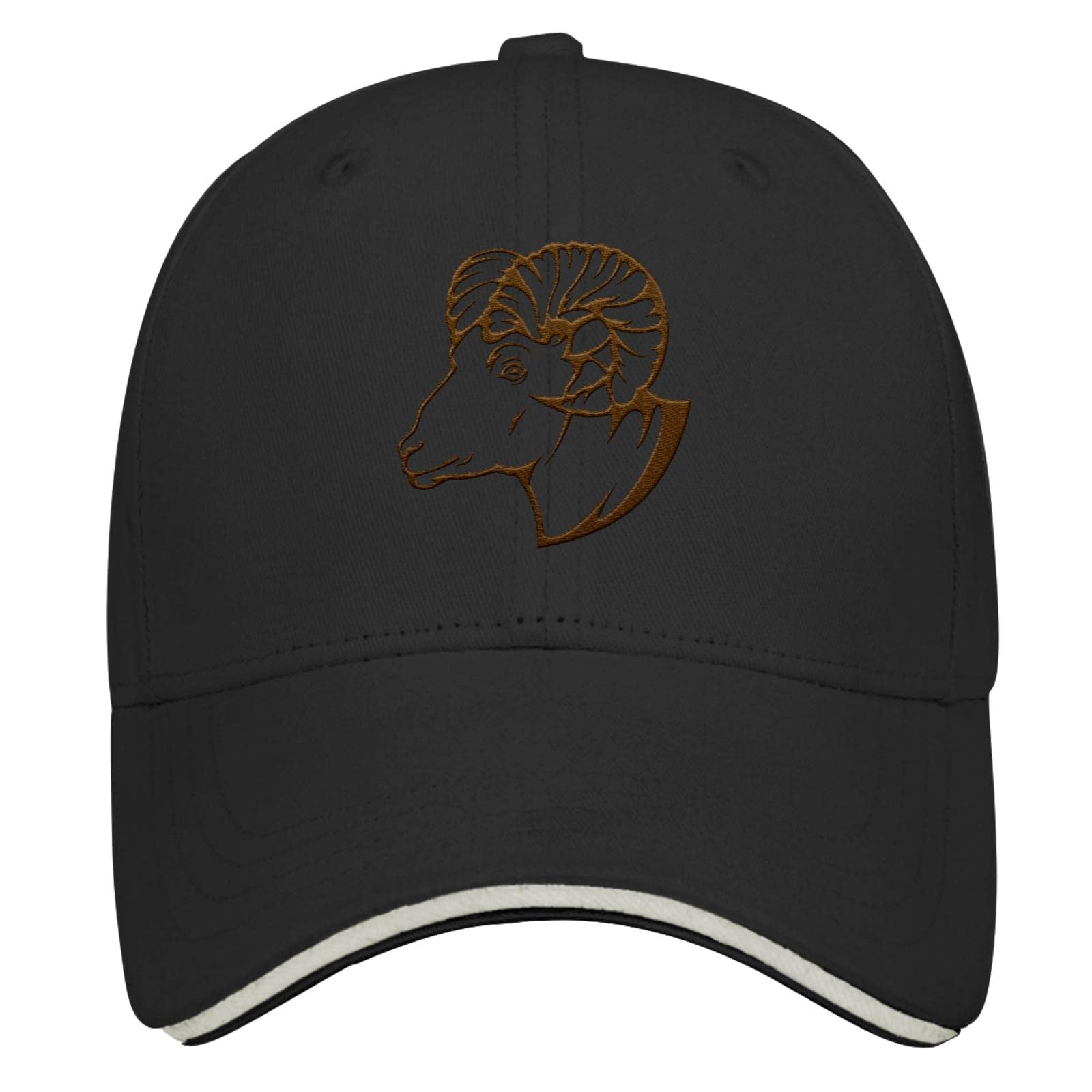 Vintage Embroidery Snapback Trucker Hats for Women - Ram Silhouette Baseball Caps | Stylish Outdoor Sports & Casual Wear Accessories