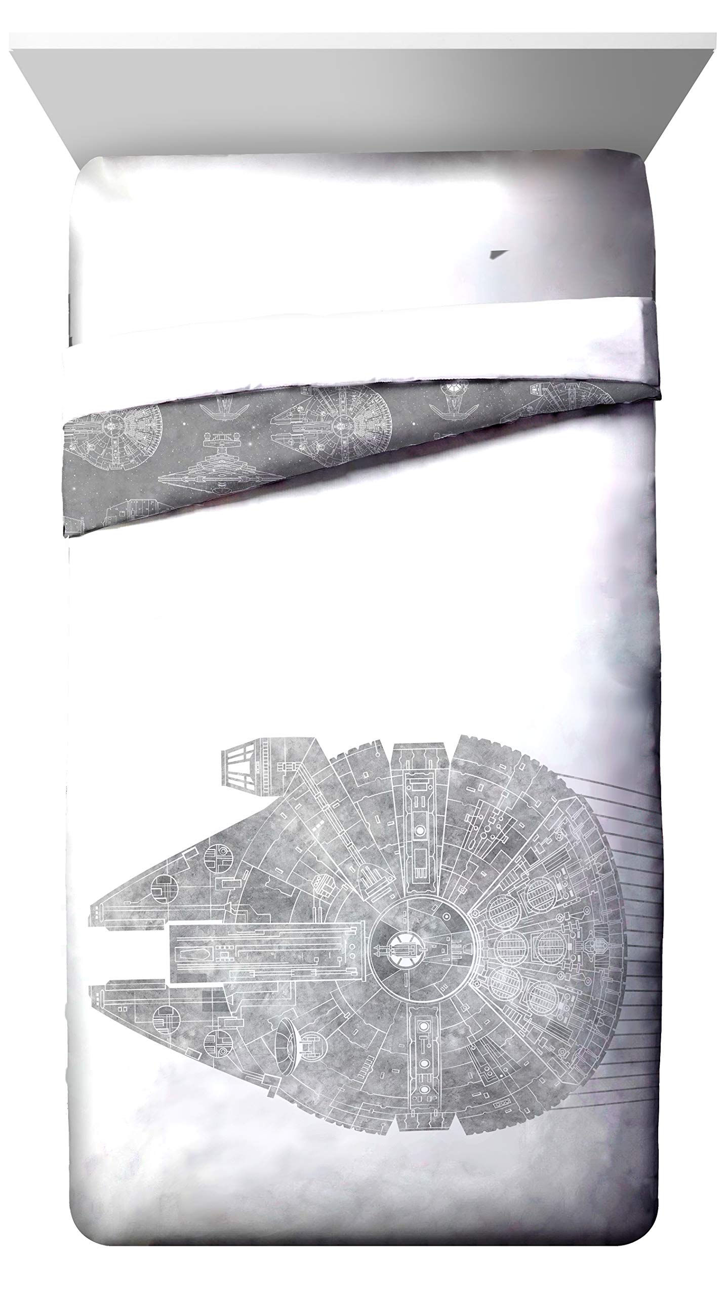 Star Wars Classic Full/Queen Comforter Set - 3-Piece Bedding Set with Duvet Cover & Pillow Shams, Officially Licensed Star Wars Merchandise - Perfect for Kids' Room, Movie Themed Bedroom, and Gift for Star Wars Fans