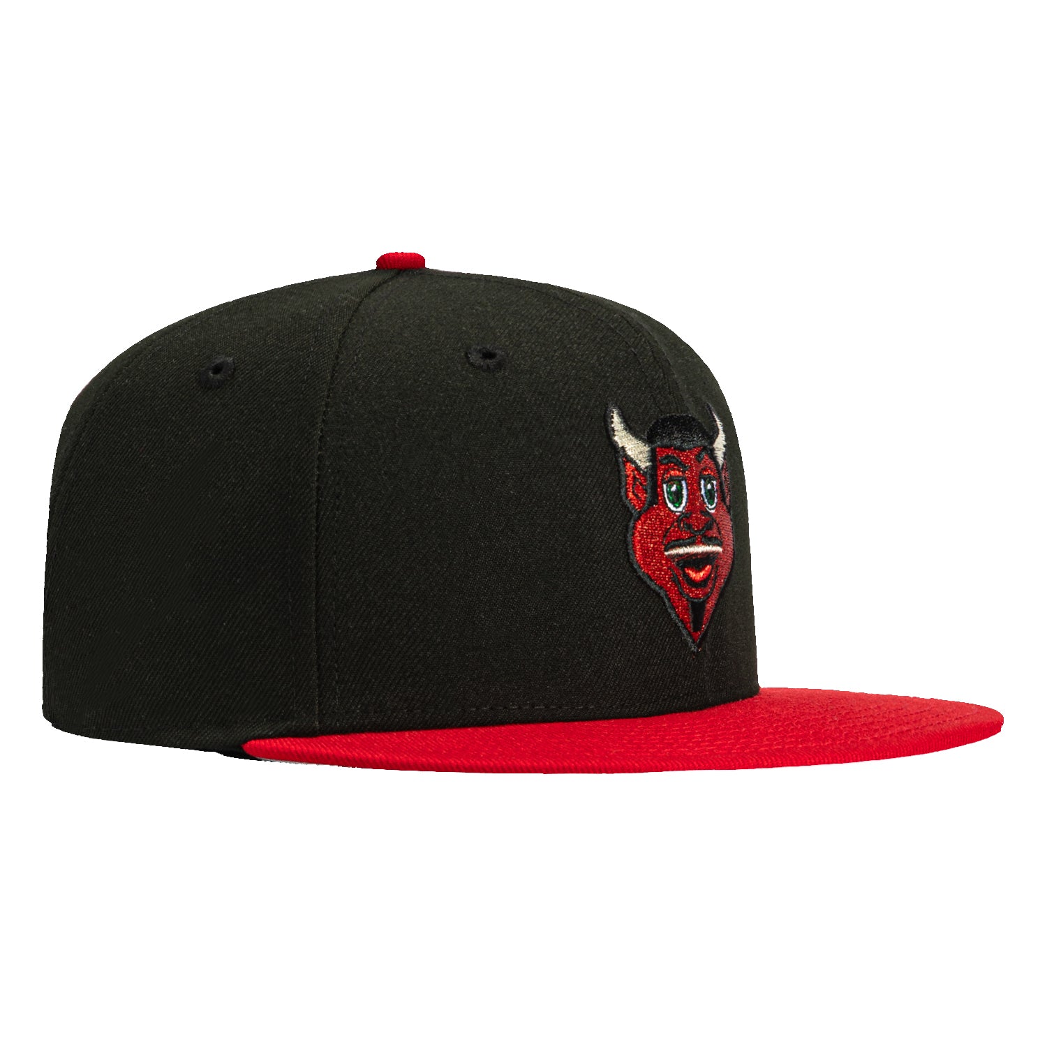 New Era 59Fifty Mascot New Jersey Devils NJ Devil Snapback Hat - Black & Red Adjustable Baseball Cap for Men & Women - Perfect for Sports Games, Fan Gear & Streetwear Fashion