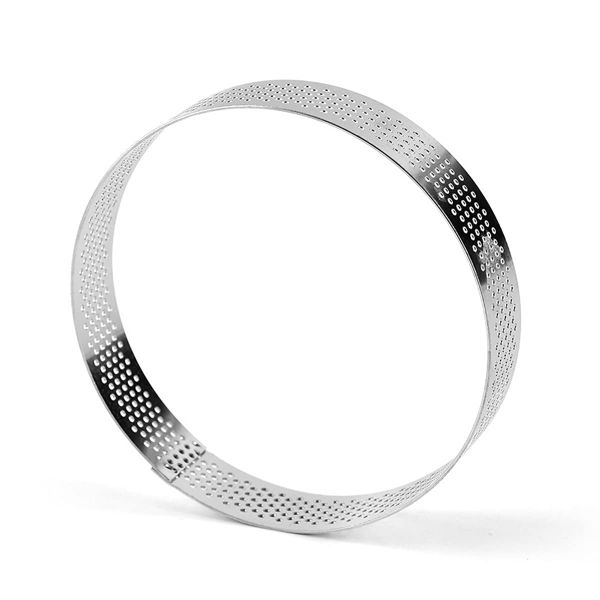 OhhGo 15cm Stainless Steel Cake Ring - Heat-Resistant, Perforated Round Mold for Baking Mousse, Cheesecake & Pastries | Perfect for Home Bakers & Professional Chefs