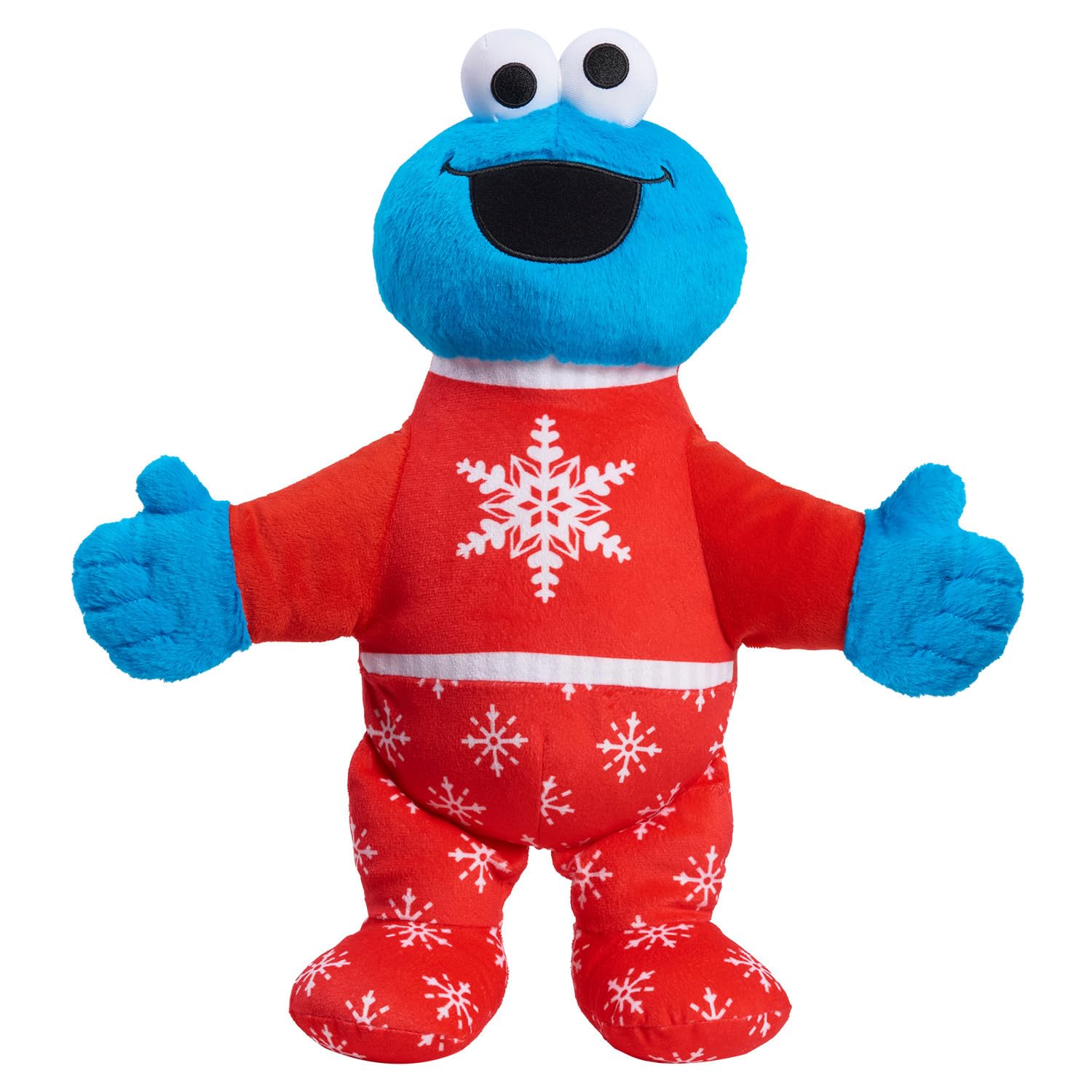 Sesame Street Holiday 15-inch Large Plush Cookie Monster Stuffed Animal Toy - Super Soft Cuddly Plush for Kids Ages 18+ Months - Perfect Gift for Christmas, Birthday & Playtime by Just Play