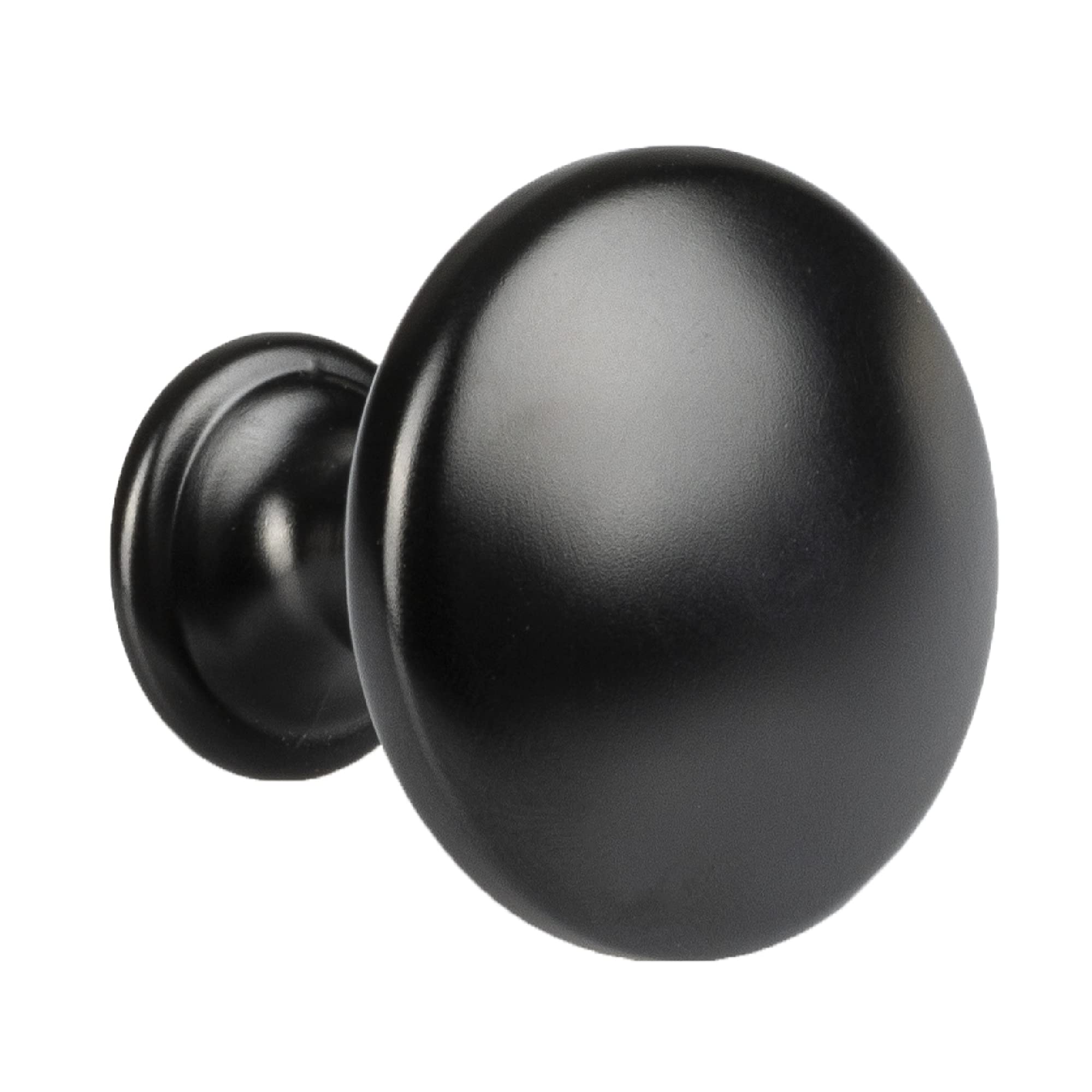 Matte Black Kitchen Cabinet Knobs - 10 Pack Round Drawer Pulls for Modern Cabinets - Durable Cabinet Hardware for Kitchen, Bathroom & Furniture Upgrade