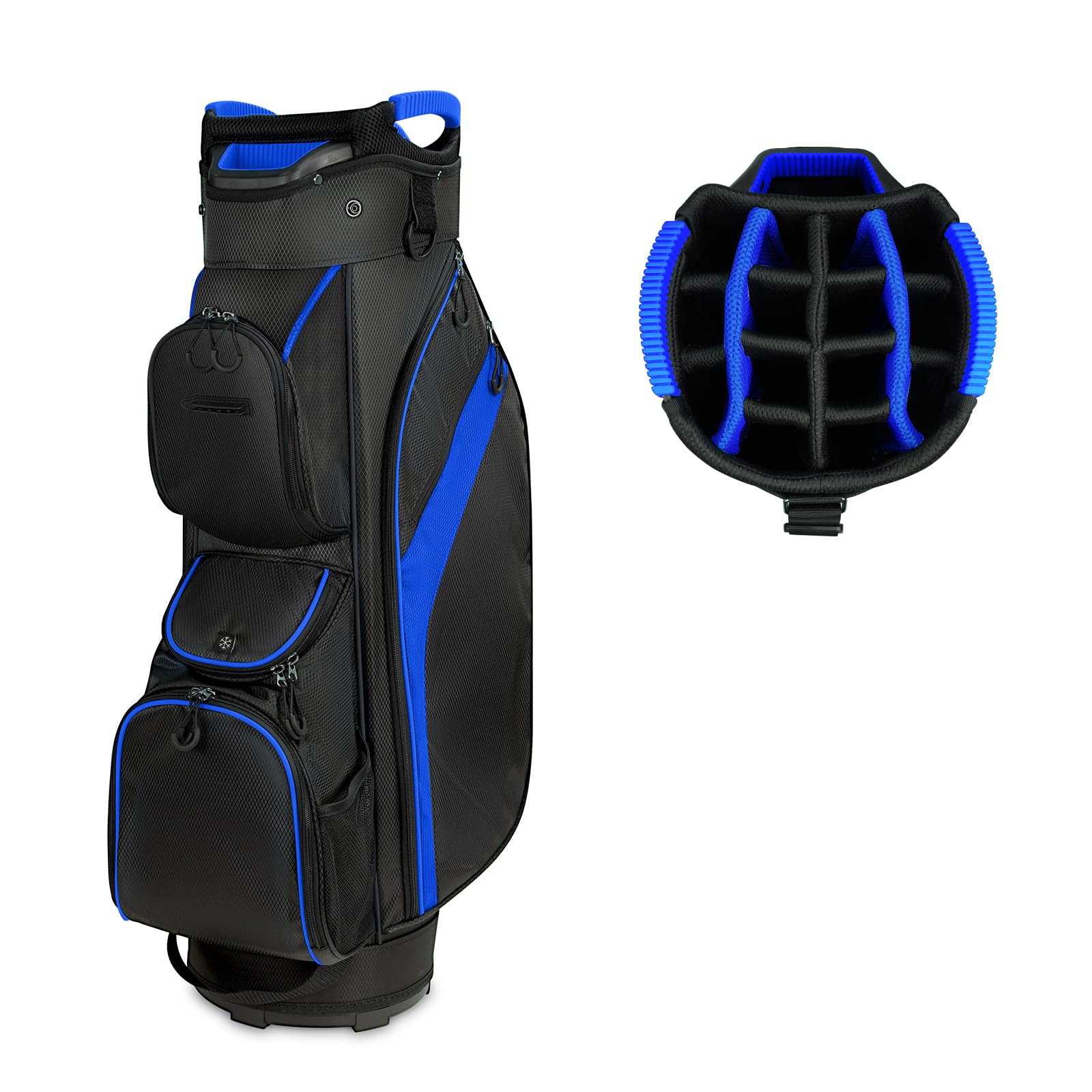 KYTAI 15-Way Golf Bag with Full-Length Dividers & 9 Pockets - Includes Rain Hood - Ergonomic Design for Men & Women | Perfect for Golf Tournaments, Driving Range & Club Storage
