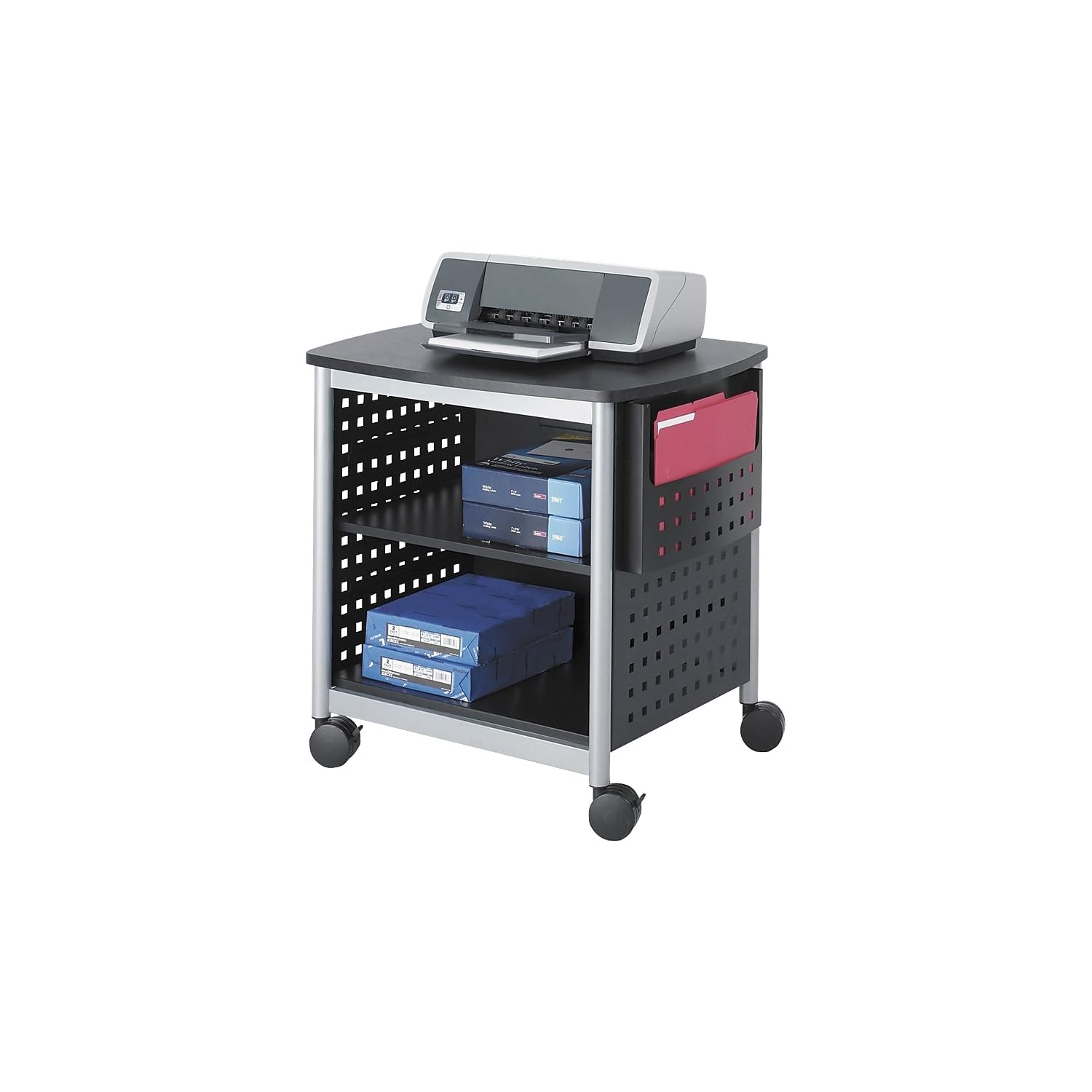Safco 1856BL Scoot Mobile Printer Stand - 26.5