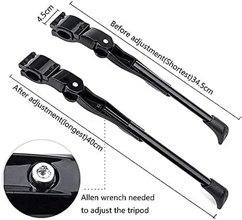 Adjustable Universal Alloy Bike Kickstand for 24-26 Inch Bicycles - Rear Side Mount for Mountain, Road, BMX, MTB, City, Kids & Adult Bikes | Perfect for Commuting, Off-Roading & Everyday Cycling