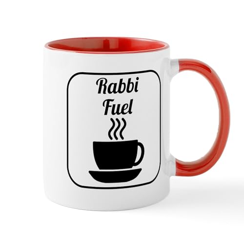 White/Red Inside - Rabbi Fuel Mugs