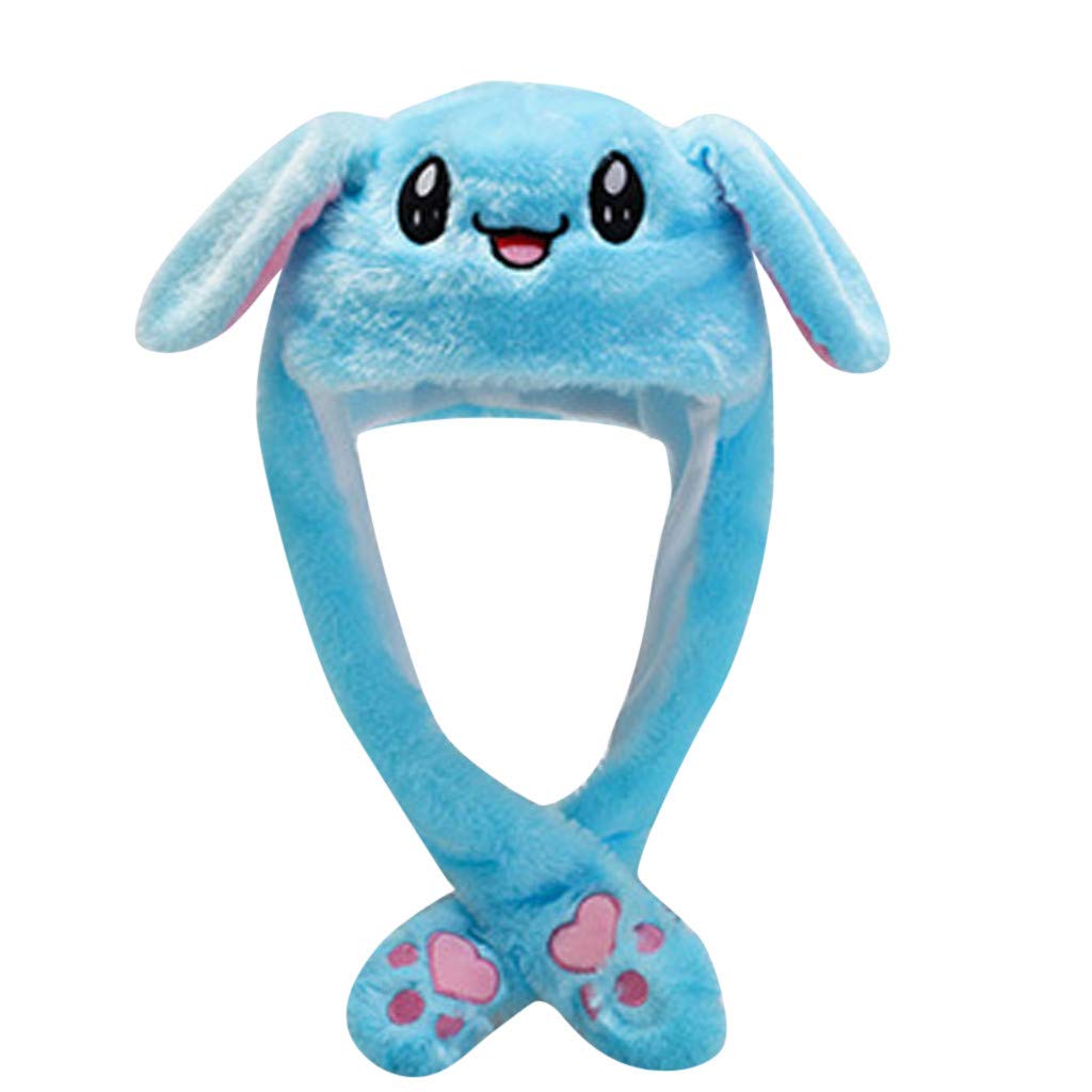 Cute Rabbit Ears Hat - Fashion Embroidery Cartoon Plush Winter Beanie for Women & Kids | Warm Fleece Lined Cap for Outdoor Activities, Cosplay, and Cold Weather