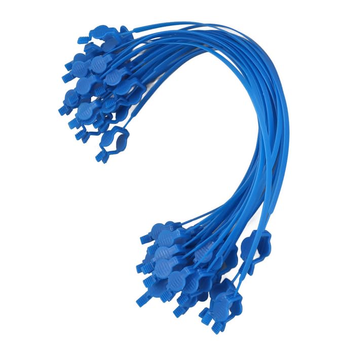 24pcs Blue Disposable Dental Bib Clips for Dentist Office Use