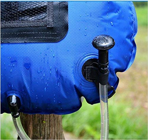 5-Gallon Solar Shower Bag - Portable Outdoor Camping Shower with Thermometer | 20L Water Capacity for Beach, Hiking & RV Trips