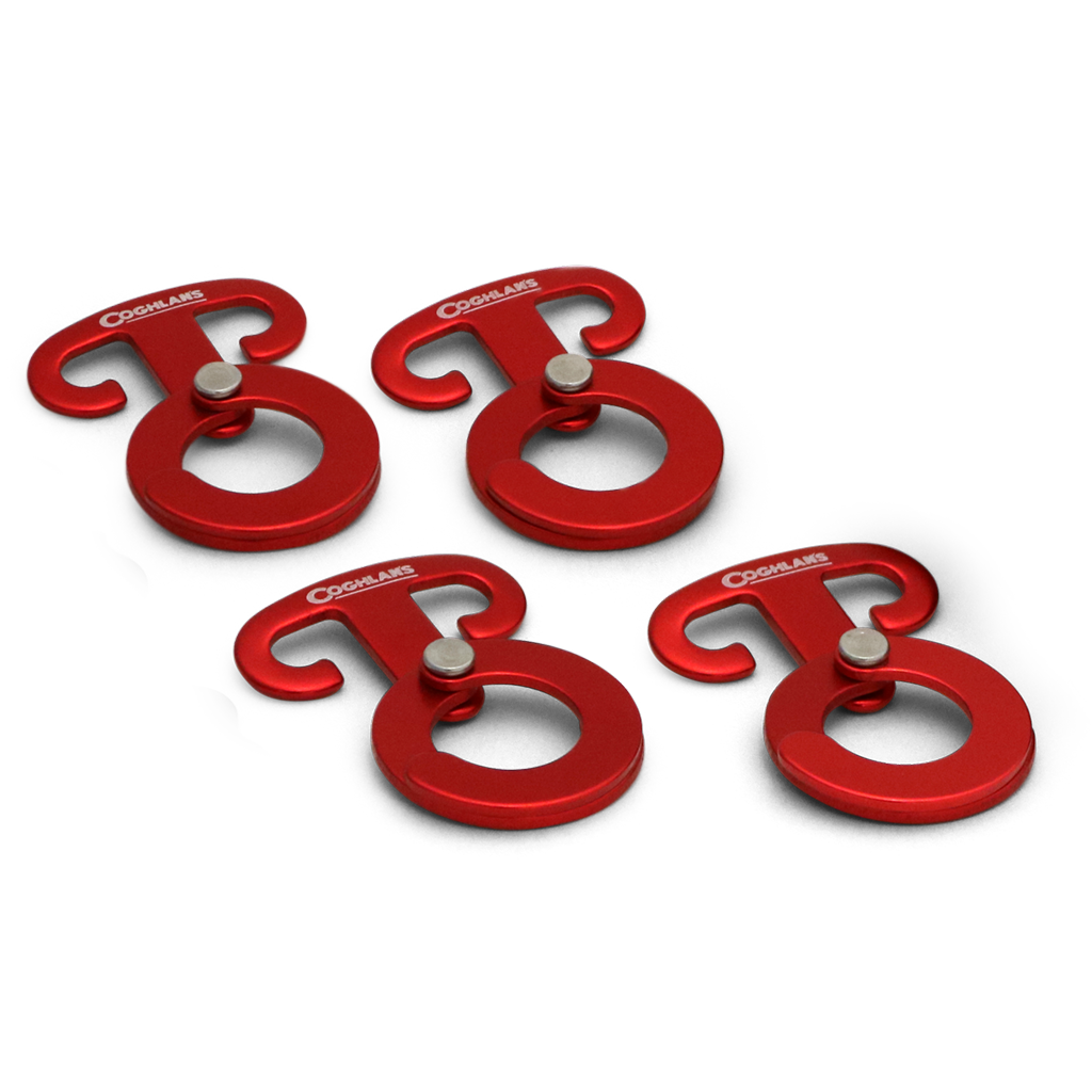 Coghlan's 4-Pack Heavy Duty Anchor Clips for Camping, Hiking, Backpacking - Secure Tarps, Tents, and Gear Outdoors