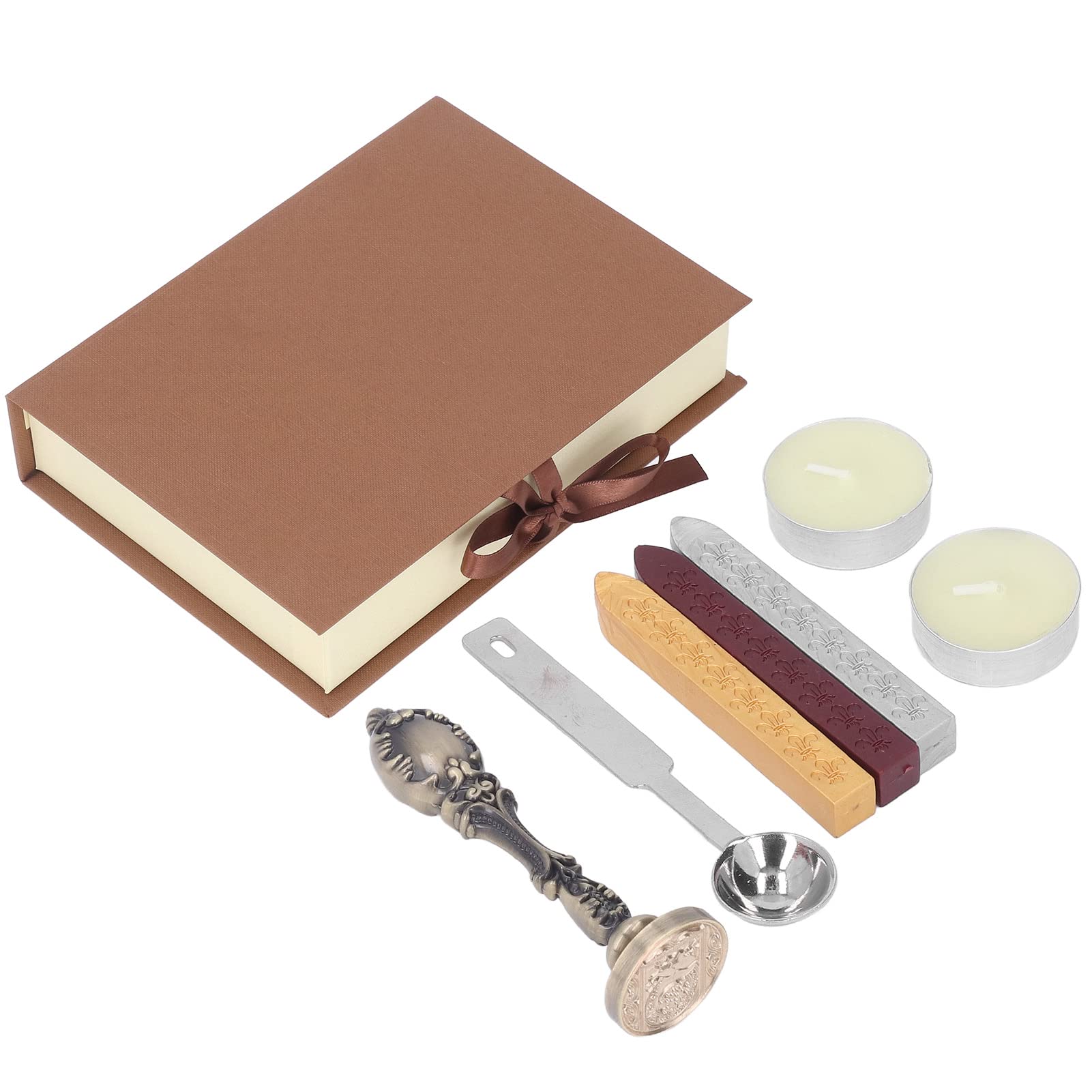 HEEPDD Vintage Wax Seal Stamp Kit - Copper Wax Seals for DIY Cards, Invitations, Scrapbooking & Wedding Decor (Bronze Set) | Perfect for Handmade Crafts, Gift Wrapping & Vintage Style Decorations