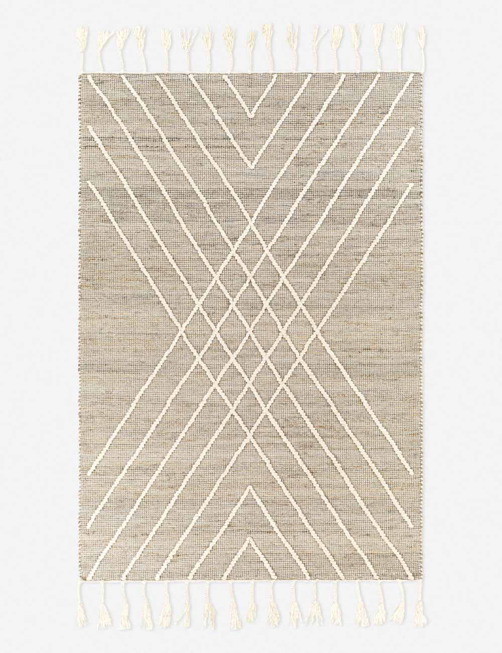 Davina Handwoven Jute Blend Rug - Natural Fiber Area Rug for Living Room, Bedroom & Boho Decor | Eco-Friendly Home Accent