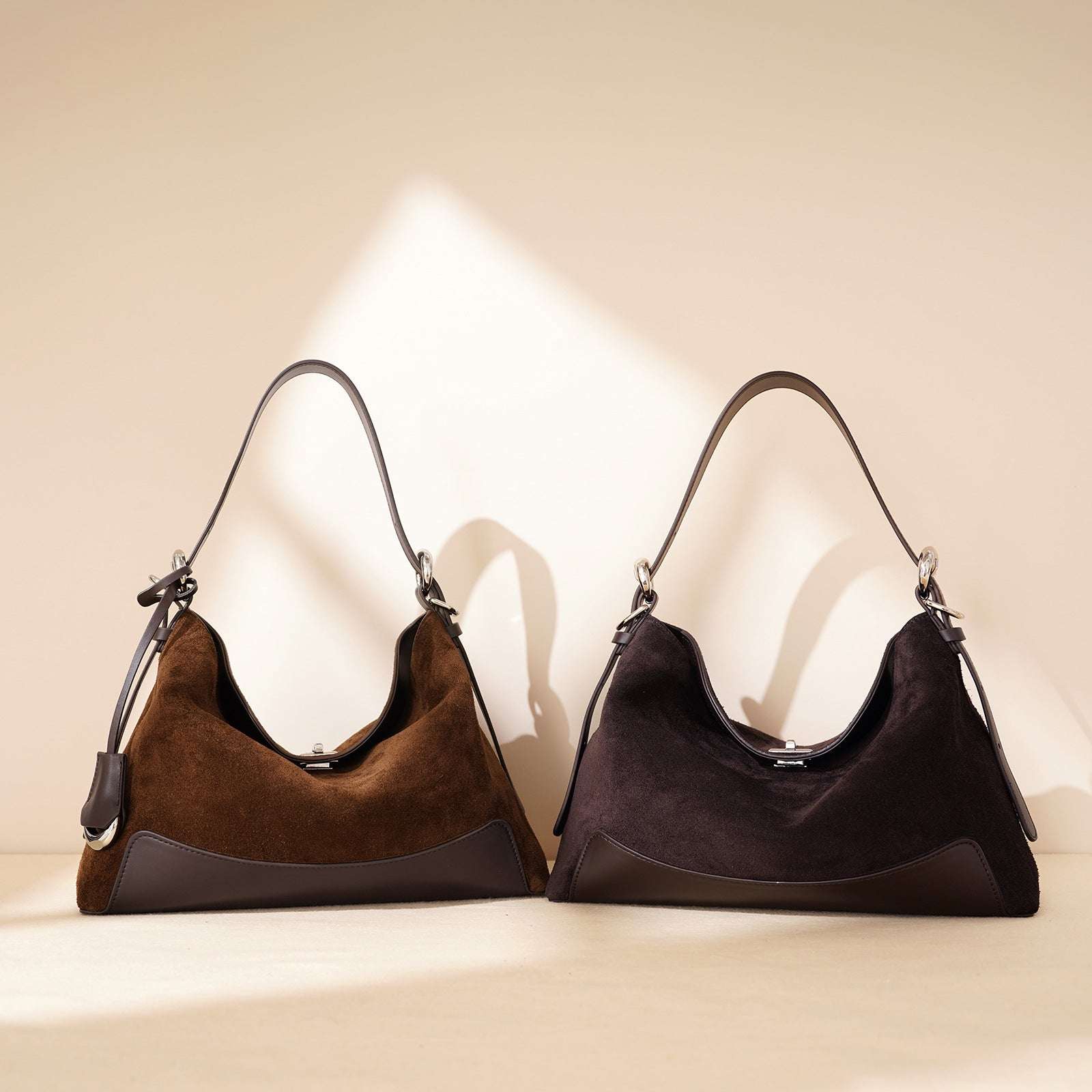 Stylish Suede Leather Shoulder Bag for Women - Fashionable Crossbody Purse with Adjustable Strap - Perfect for Work, Travel & Everyday Use