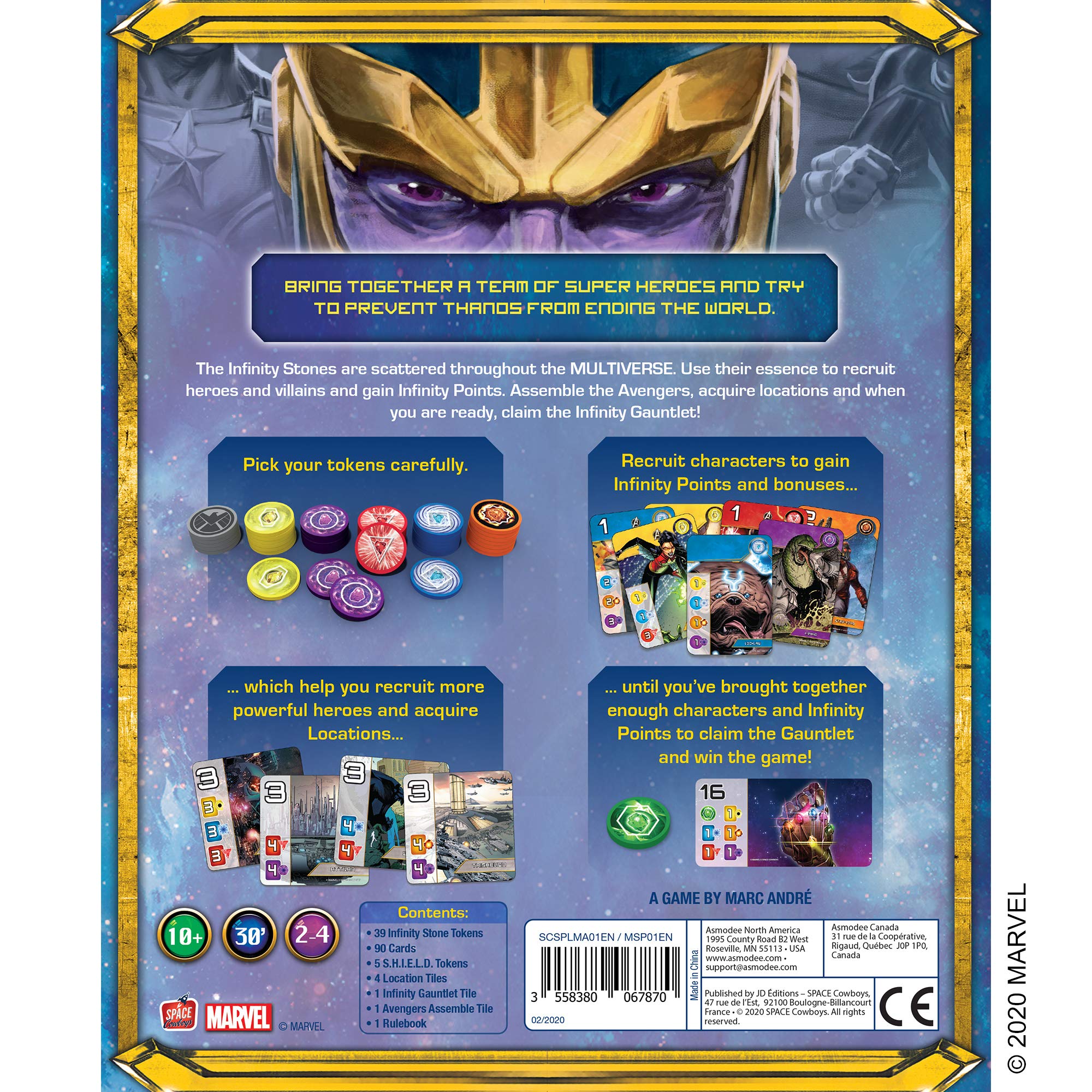 Splendor Marvel Board Game by Space Cowboys - Strategy Card Game for 2-4 Players Ages 10+ | Family Game Night Essentials | Perfect for Parties, Gifts & Indoor Activities | English Version
