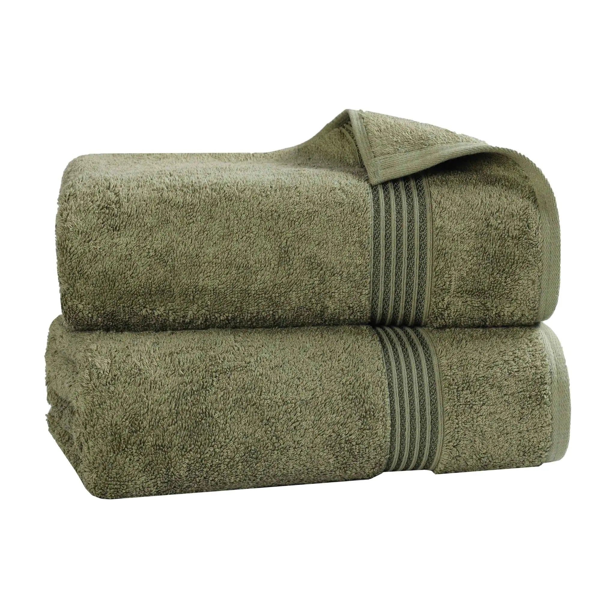 Premium Egyptian Cotton Bath Towel Set of 2 - Ultra Soft & Highly Absorbent Luxury Bath Sheets for Spa, Hotel & Home Use - 100% Heritage Cotton (White)
