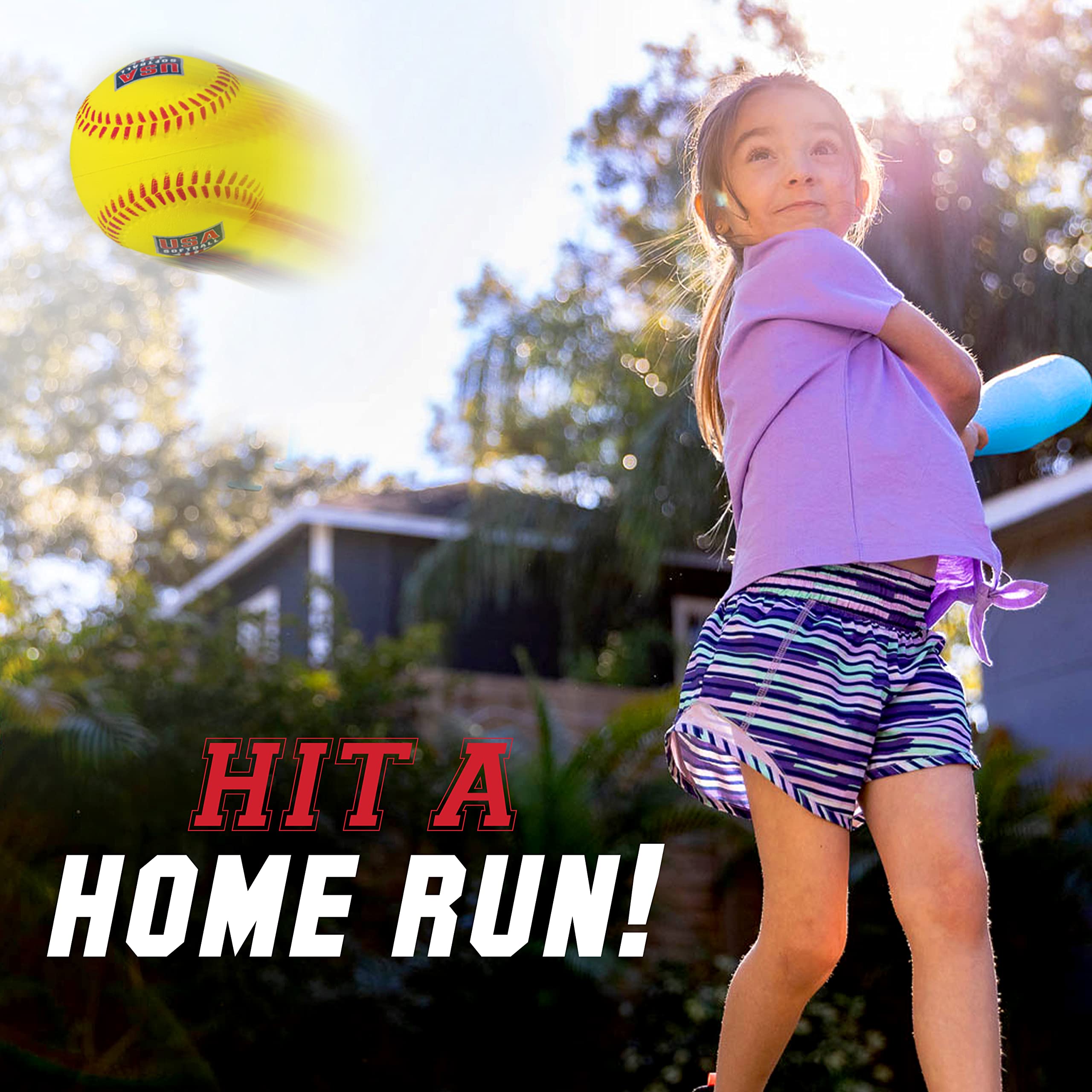 Franklin Sports Oversized Foam Baseballs - Soft Foam Practice Balls for Kids & Beginners - Perfect for Backyard Training, T-Ball, and Indoor Games