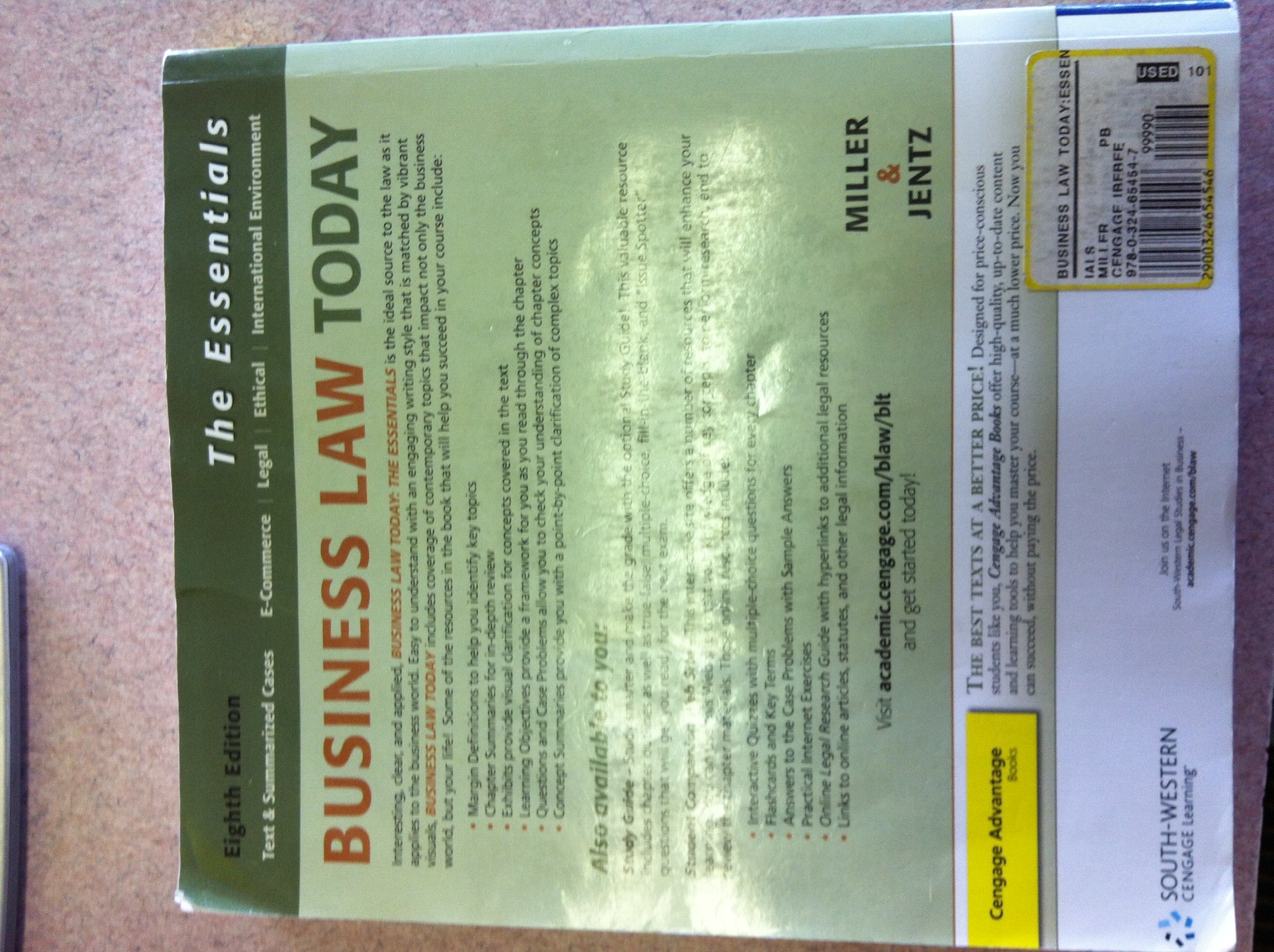 Business Law Today: The Essentials Textbook - Comprehensive Guide for Entrepreneurs & Students | Perfect for Legal Studies & Small Business Compliance