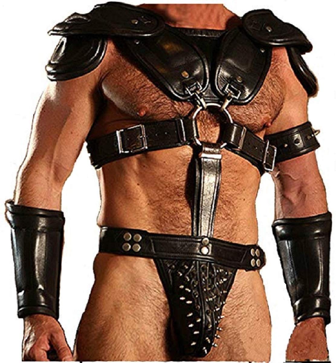 Men's Real Black Cow Leather Roman Gladiator Sandals - LARP Costume, Gothic & Steampunk Uniform - Perfect for Cosplay, Renaissance Fairs, and Themed Parties