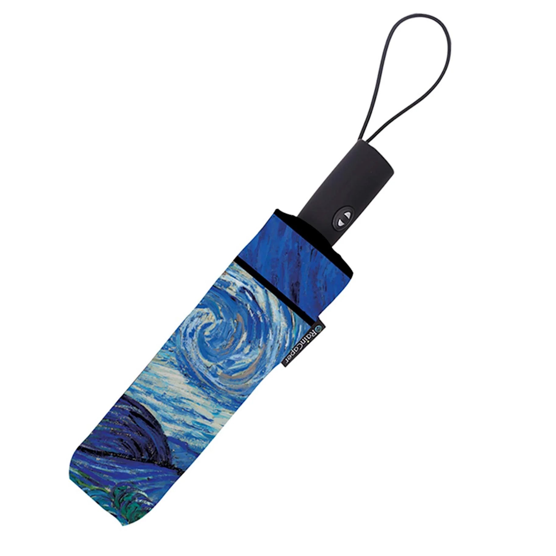 Starry Night Travel Umbrella - Compact Folding Windproof Rain Umbrella for Women & Men - Perfect for Commuting, Traveling, and Outdoor Adventures