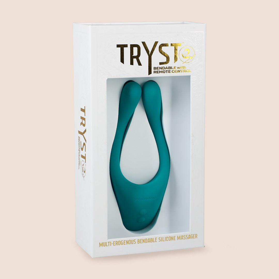 TRYST™ v2 Bendable Multi-Erogenous Zone Massager with Remote Control - Perfect for Couples Play, Solo Pleasure & Sensual Exploration