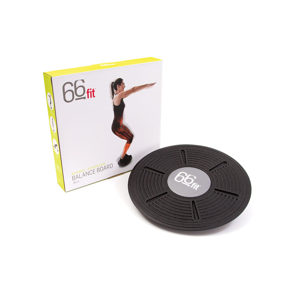 66Fit Plastic Balance Board - 36cm Wobble Board for Core Strength, Stability Training & Physical Therapy - Perfect for Home Gym, Yoga & Kids Exercise