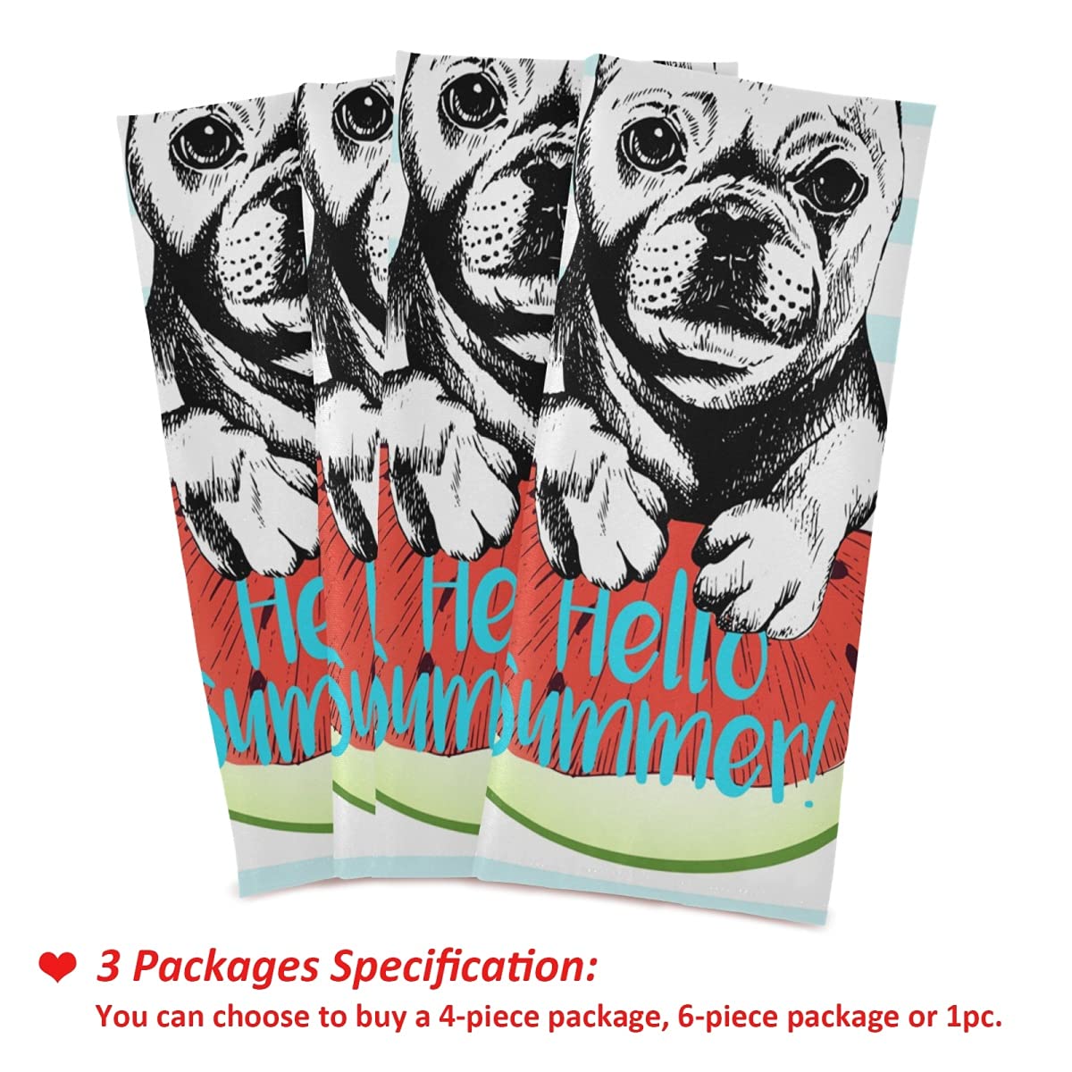 French Bulldog Kitchen Towel Set - 18