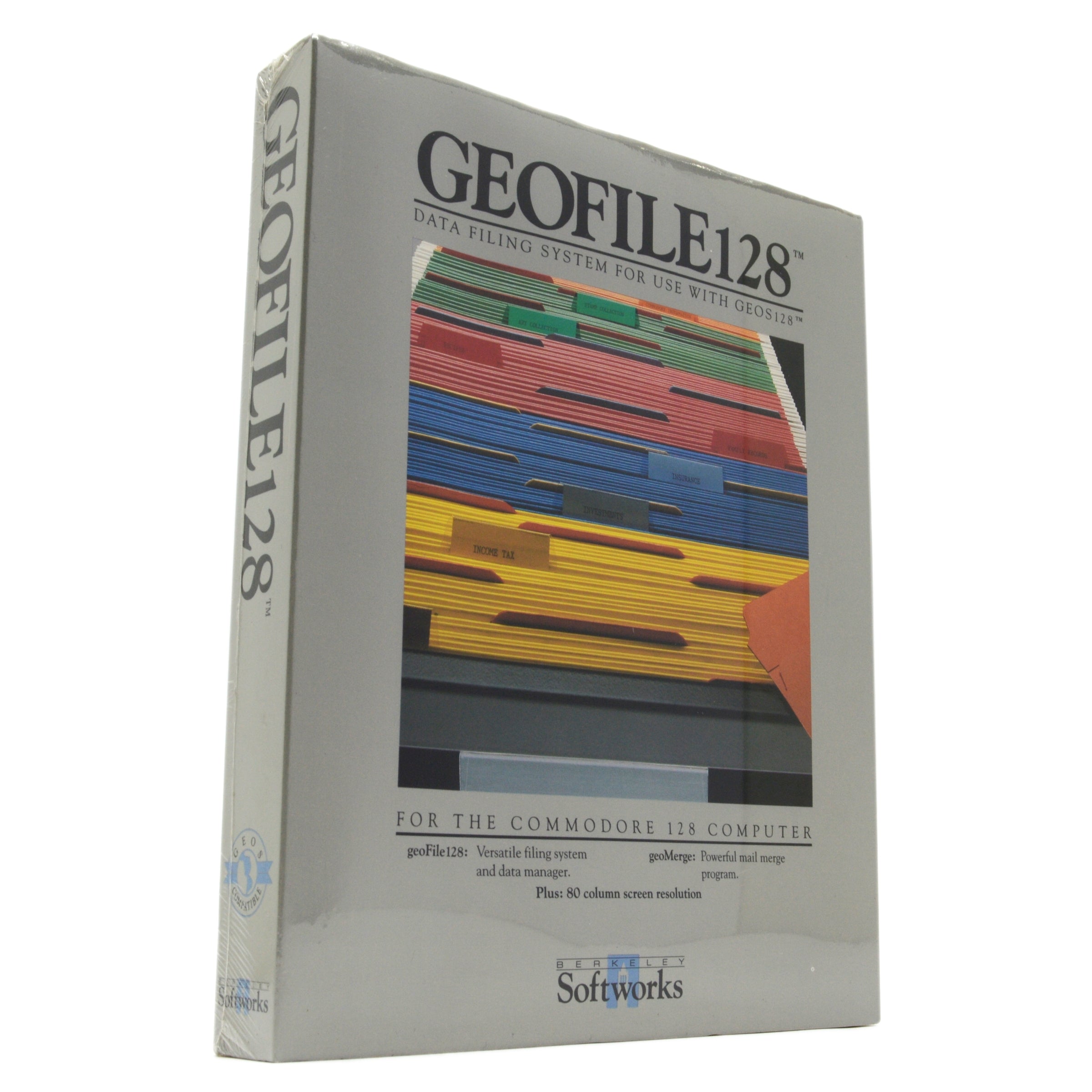 Brand New Commodore C128 GEOFILE 128 PC Software for GEOS - Sealed Vintage Computer Software - Perfect for Retro Computing & GEOS System Enthusiasts