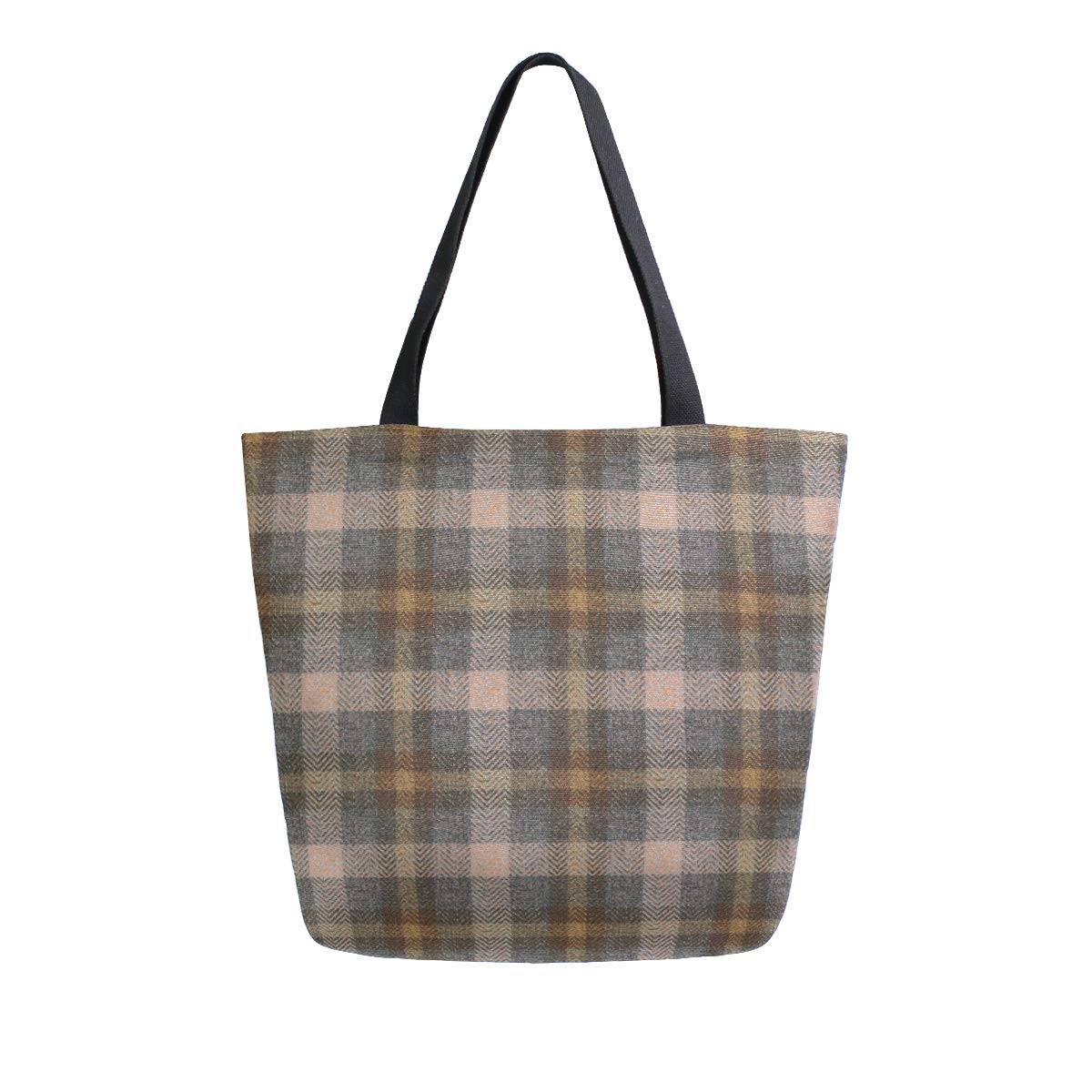 ALAZA Tartan Plaid Pattern Canvas Tote Bag for Women - Stylish Reusable Grocery Shopping Bag, Book Bag, Work & School Tote - Perfect for Groceries, Books, Beach, Travel & Daily Use