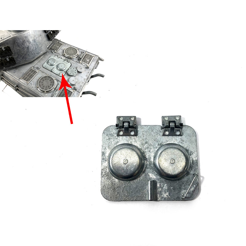 1/16 Scale German King Tiger RTR RC Tank Metal Driver's Vision Port Tool Set with LED Light & Sprocket Hubs - Perfect for Military Model Enthusiasts and Collectors