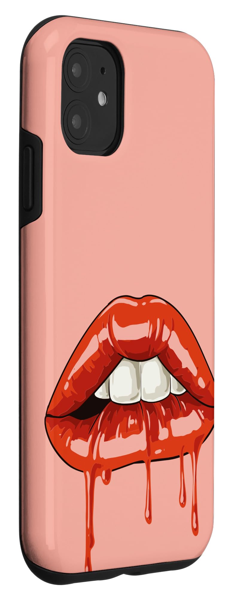iPhone 11 Case with Red Lips Design - Slim Protective Phone Cover for Women | Perfect for Everyday Use, Travel & Fashion Accessories