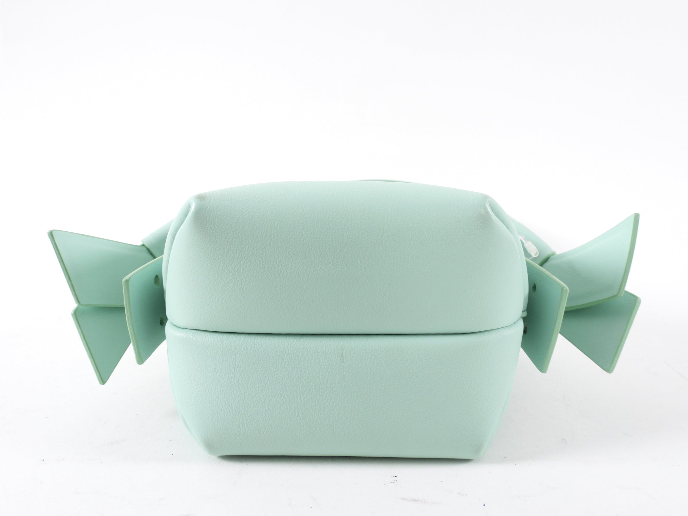 Acne Studios Mint Green Leather Musubi Micro Bag - Stylish Crossbody Purse for Women, Perfect for Parties, Dates & Daily Use