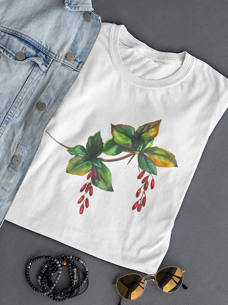 Stylish Green and Red Berberry Women's T-Shirt - Casual Comfort for Everyday Wear, Gym, and Outdoor Activities