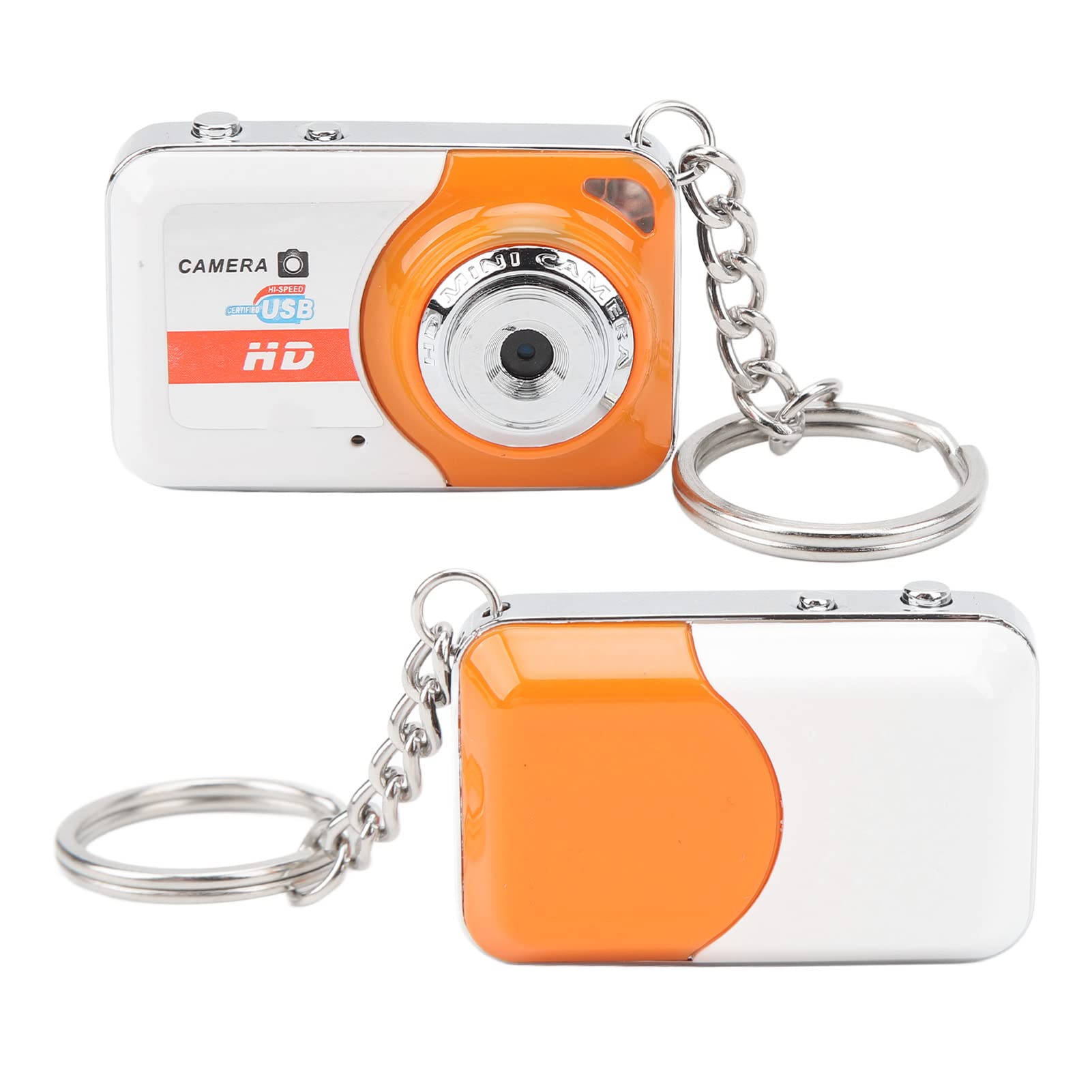 Mini Kids Digital Camera - HD 1080P Vlogging Camera with Motion Detection, Compact Pocket Camera for Beginners, USB 2.0 Webcam for Adults, Seniors & Students - Perfect for Travel, Birthday Gifts & Family Events (Orange)