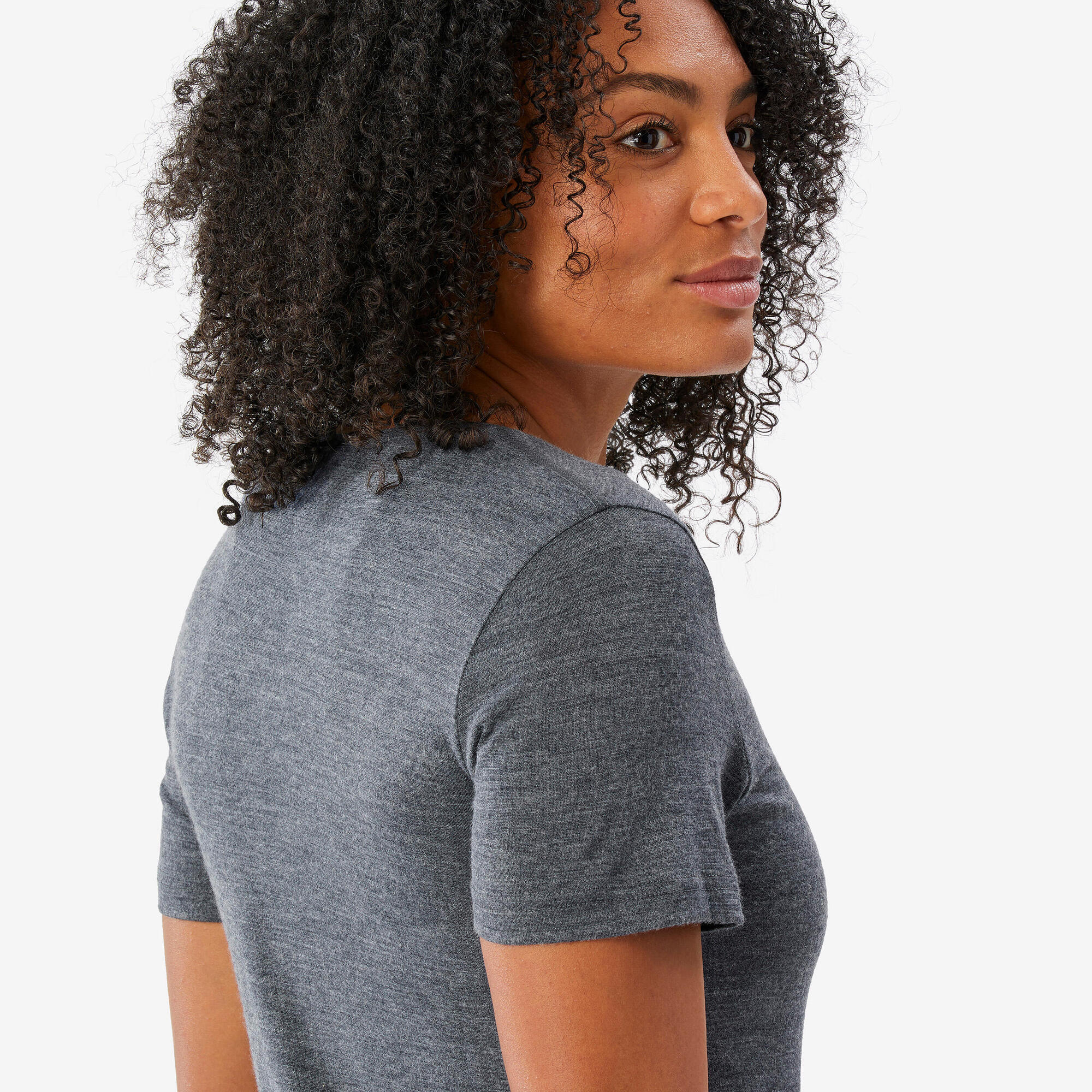 Simond Women's Travel 500 Merino Wool T-Shirt - Lightweight Breathable Base Layer for Hiking, Camping & Outdoor Adventures