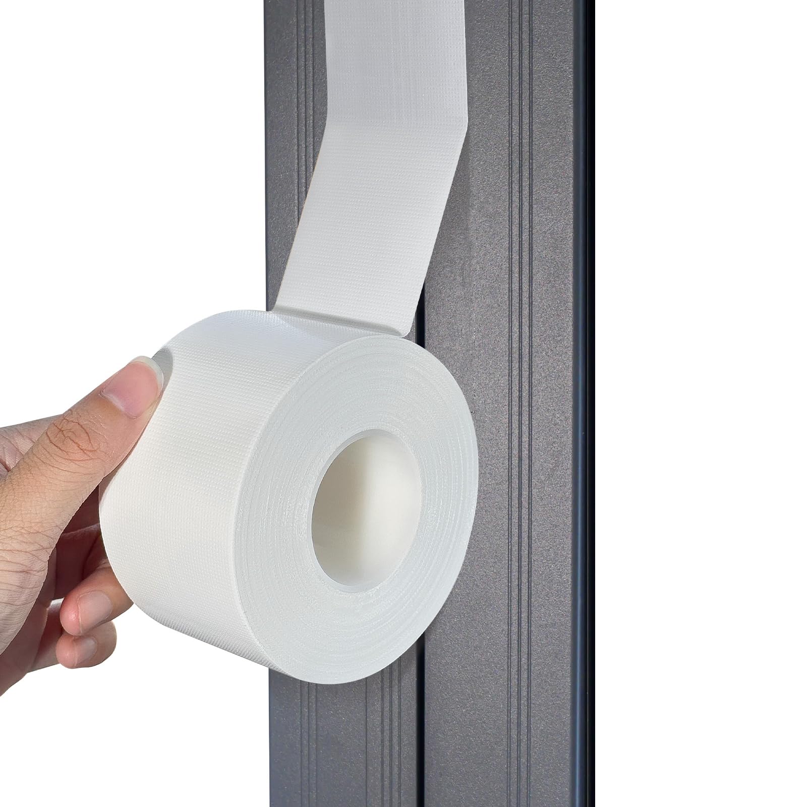Self-Adhesive White Window Weather Sealing Tape - No Residue Draft Isolation Film for Windows & AC Units - Waterproof, Cold Air & Dust Proof - Perfect for Home Insulation, Energy Savings & All Seasons Protection