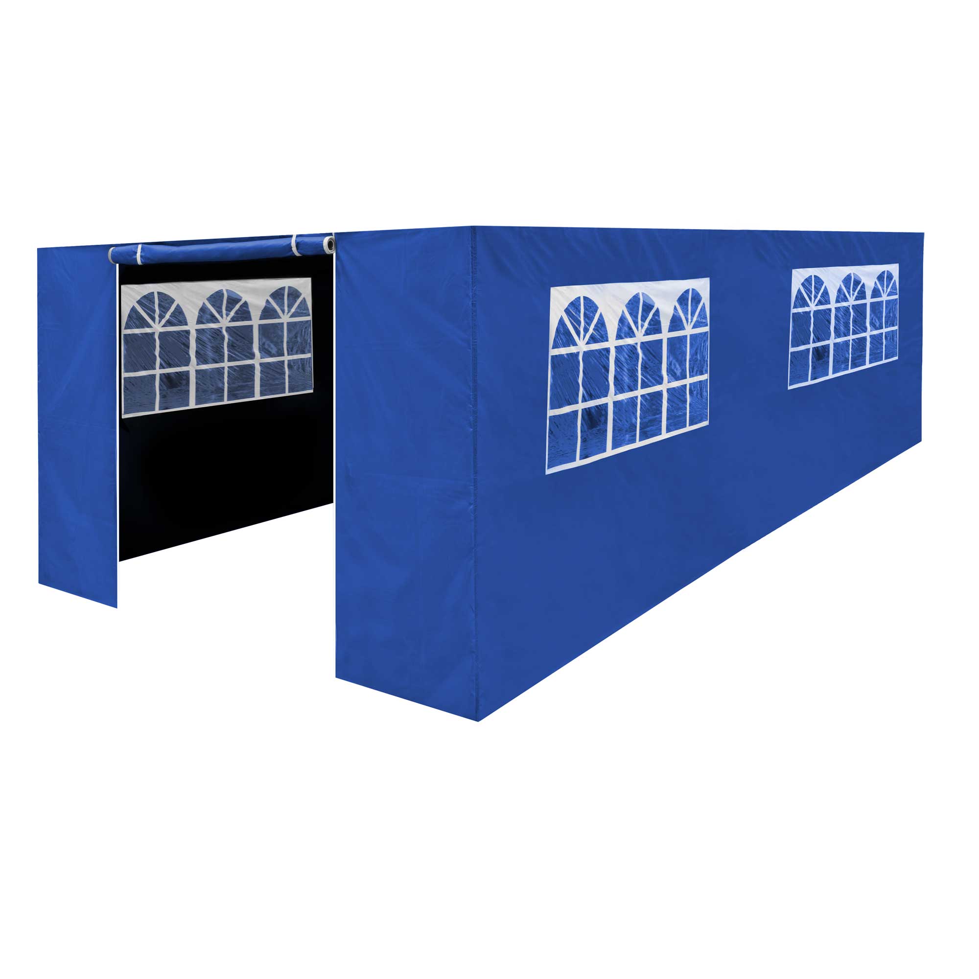 Premium Waterproof Gazebo Side Walls with Doors & Windows - Fits 3x6m Canopy Tents (Blue, DG155) - Perfect for Outdoor Weddings, Parties & Backyard Events