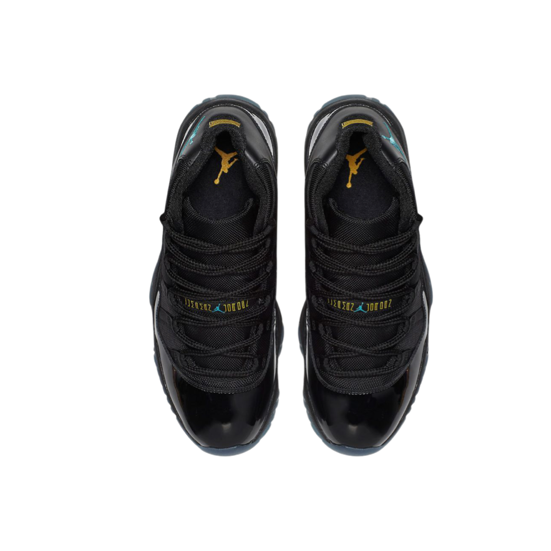 Air Jordan 11 Retro Gamma Blue Black Maize Yellow Basketball Shoes - Men's High-Top Sneakers for Casual Wear & Court Performance