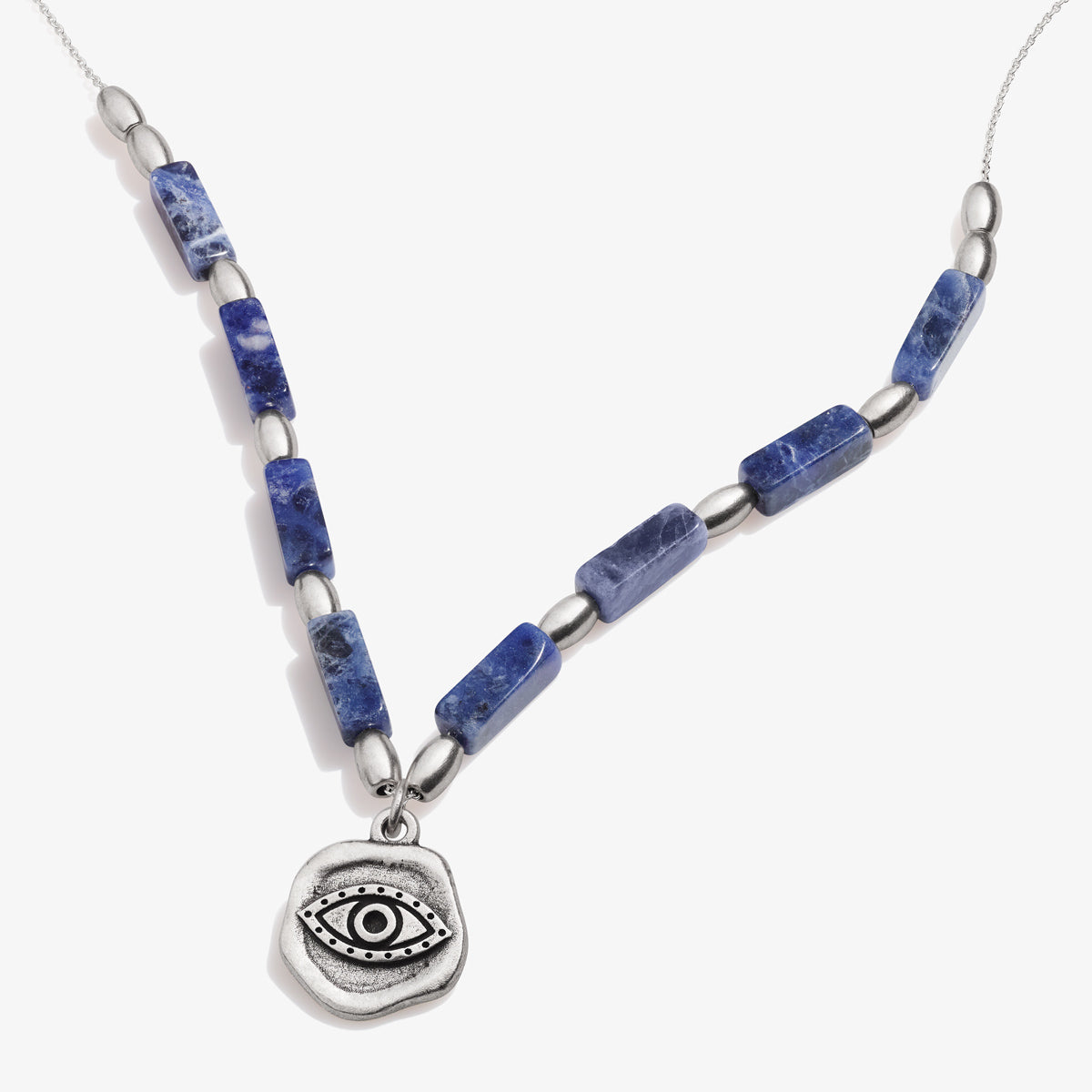 Evil Eye Protection Sodalite Necklace for Women - Spiritual Healing & Positive Energy Jewelry - Perfect for Meditation, Yoga, and Daily Wear