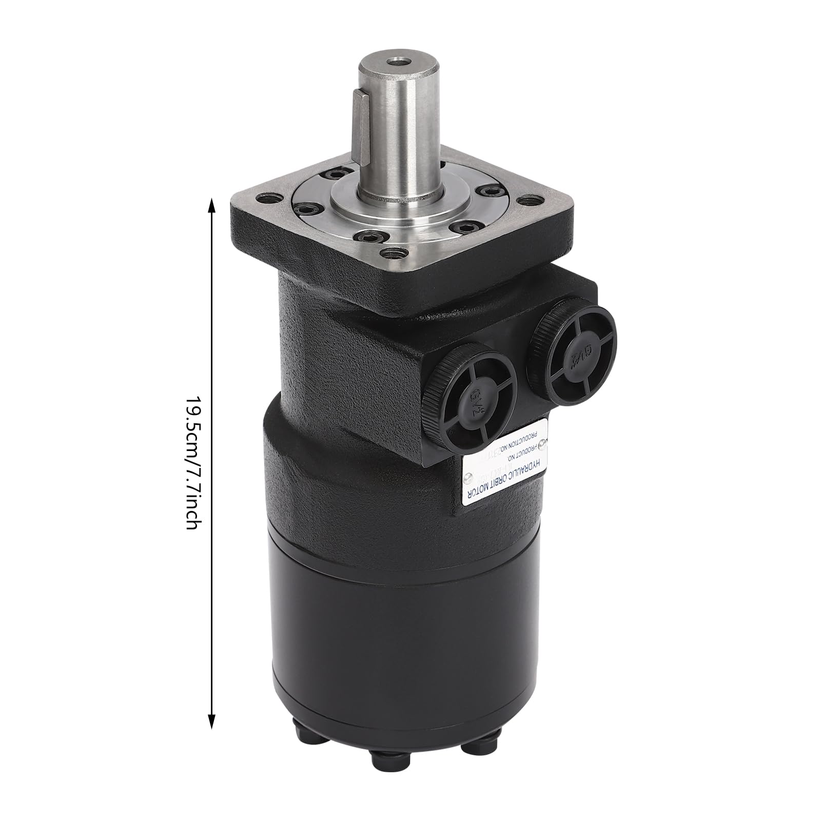 High Torque Hydraulic Wheel Motor 200RPM - Cast Iron Industrial Hydraulic Motor with 4 Flange Holes, 5MPa Max Back Pressure & Superior Sealing - Perfect for Construction Equipment, Agricultural Machinery & Heavy-Duty Industrial Applications