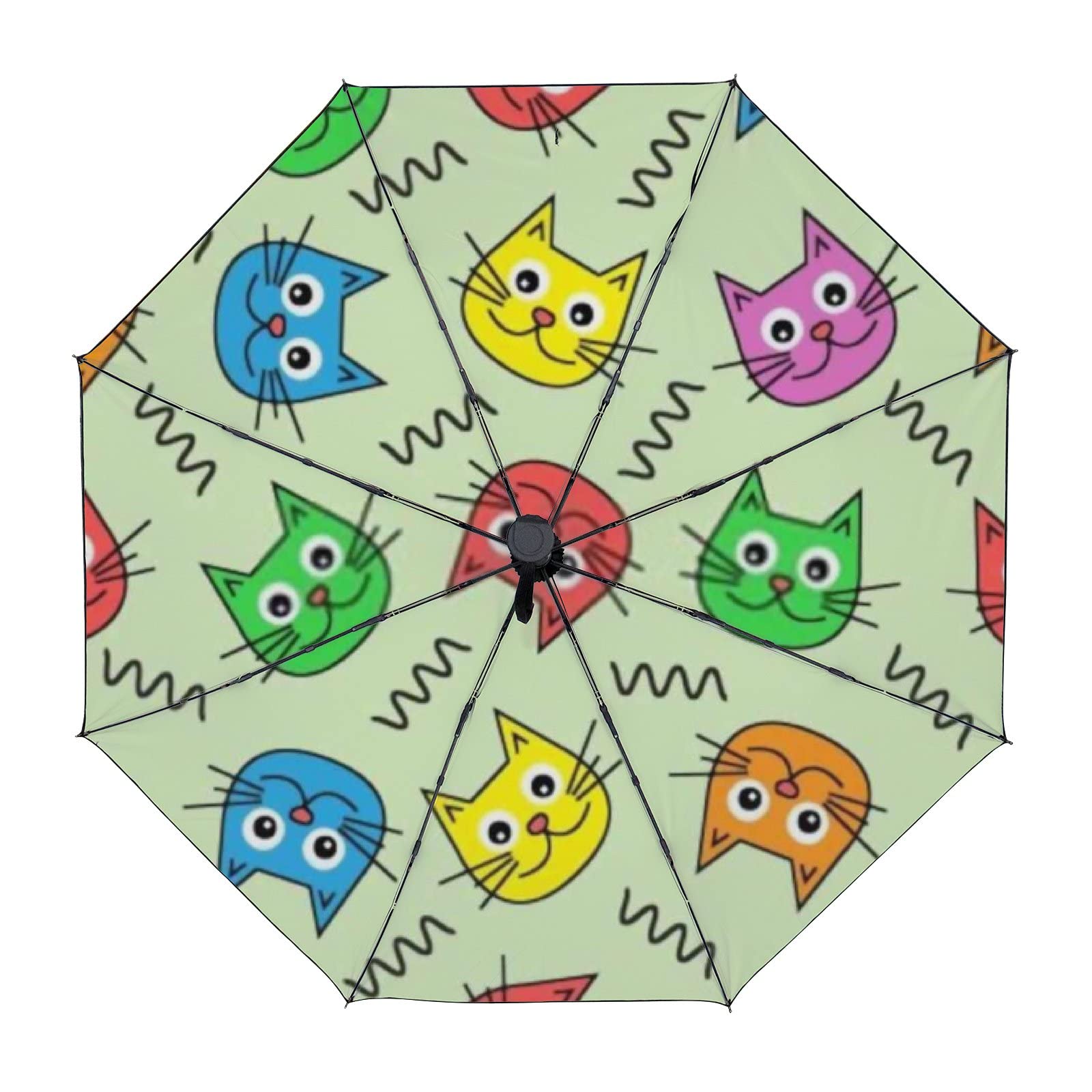 Automatic Folding Travel Umbrella - Compact, Waterproof & Windproof for Sun & Rain Protection - Perfect for Commuting, Hiking, and Outdoor Activities