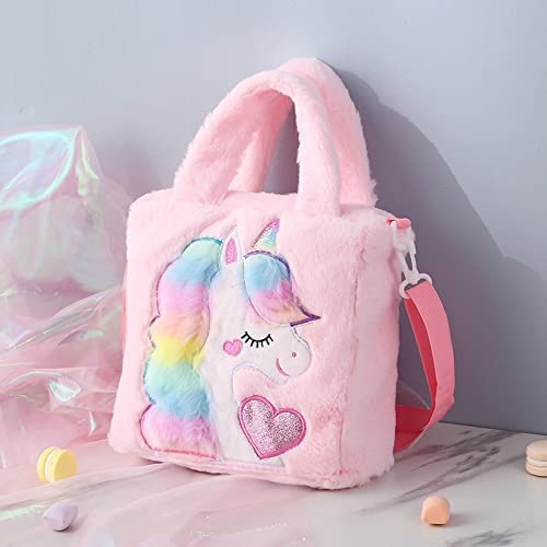 ADISA Unicorn Crossbody Bag for Girls - Cute Princess Toddler School Backpack, Birthday Gift for Kids (Perfect for School, Travel & Daily Use)