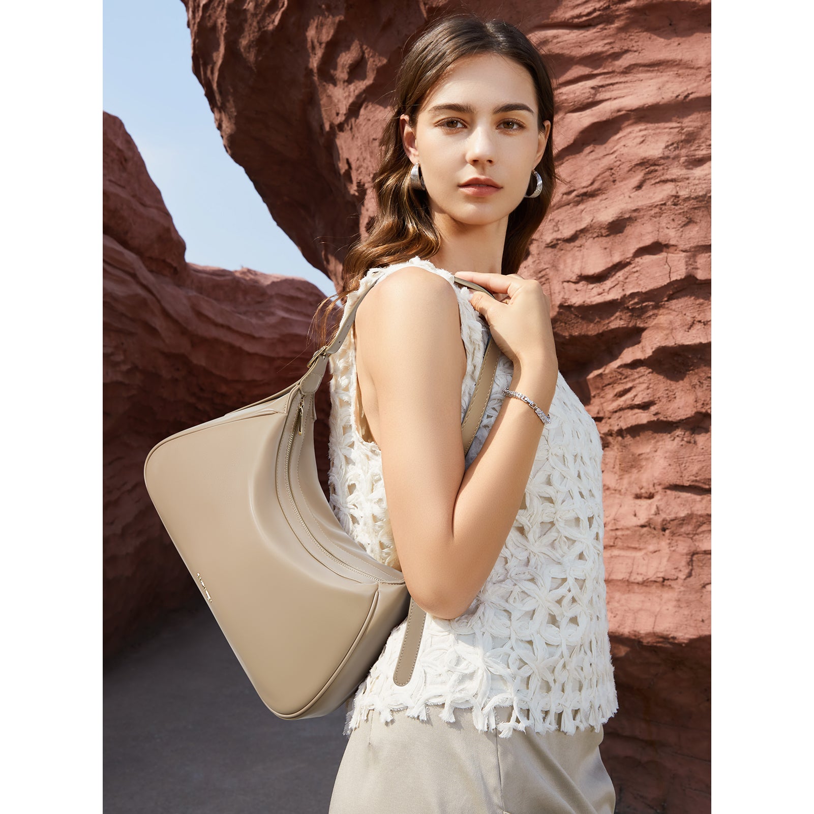 MORAVA Stylish Vegan Leather Hobo Handbag for Women - Fashionable Crossbody Purse for Work, Travel & Everyday Use